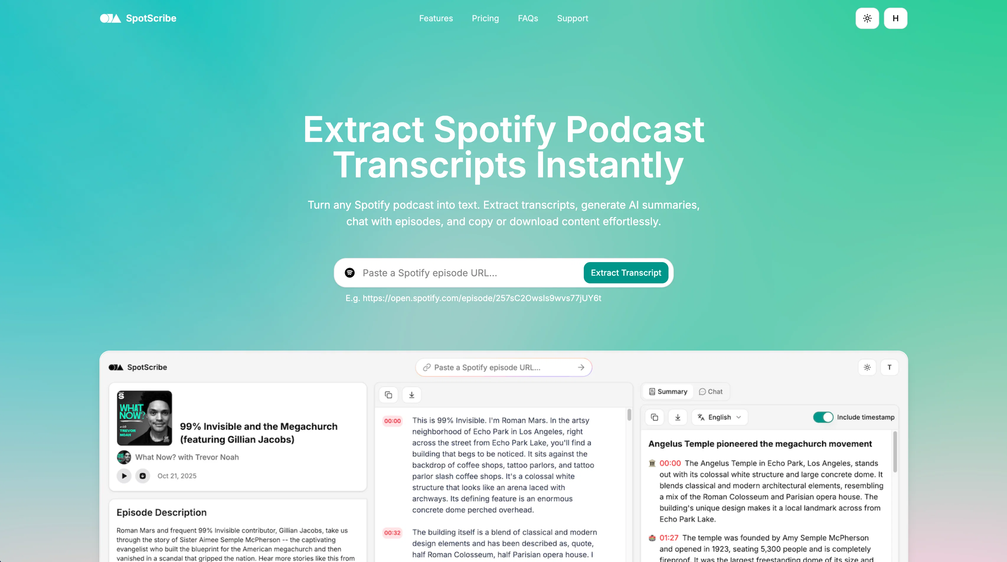 SpotScribe website