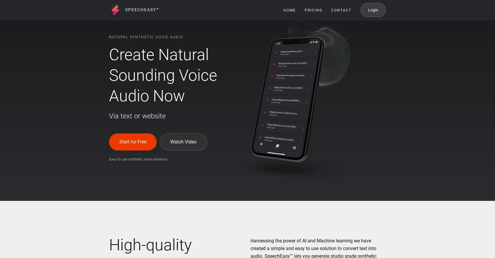 SpeechEasy website