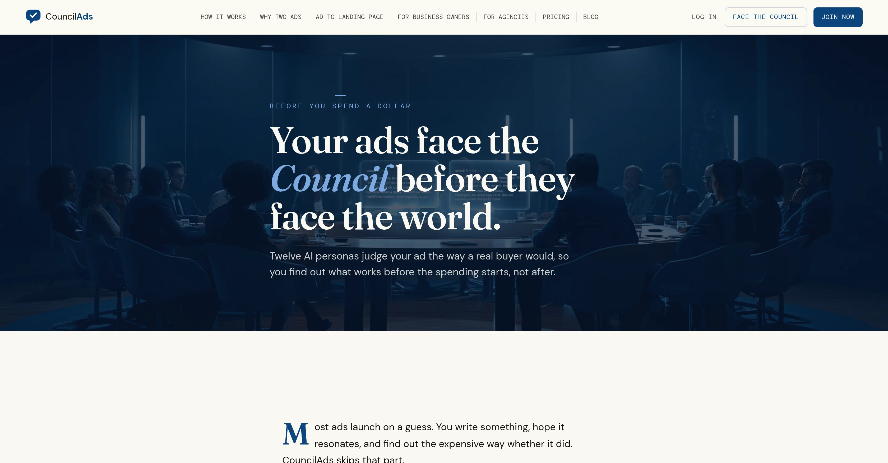 CouncilAds website