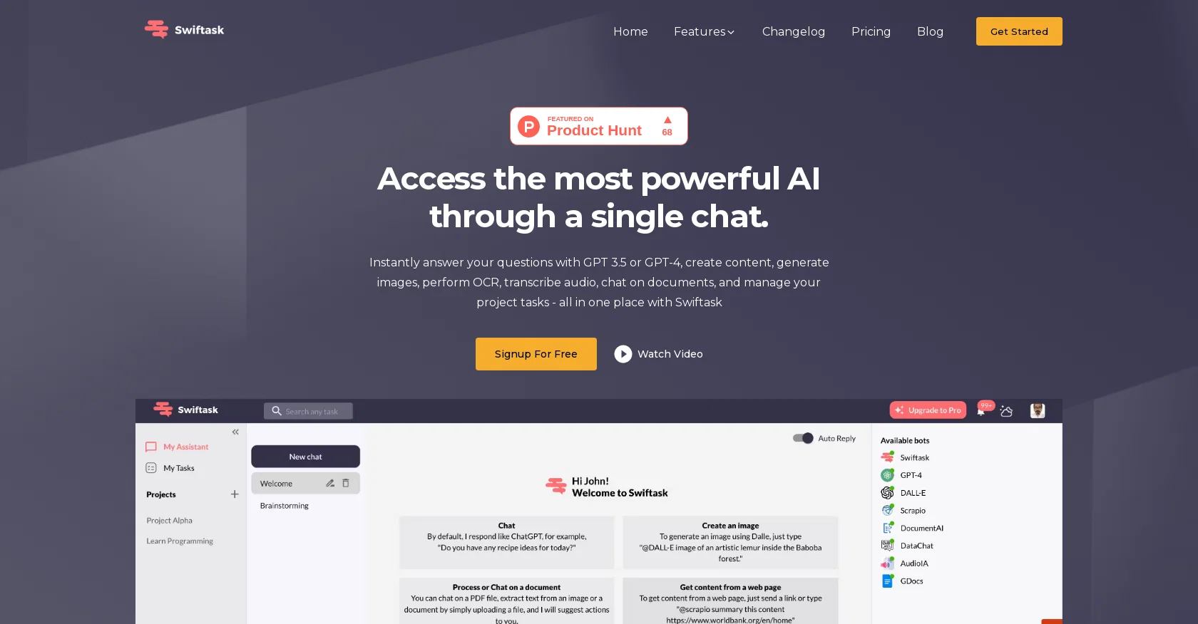 Swiftask website