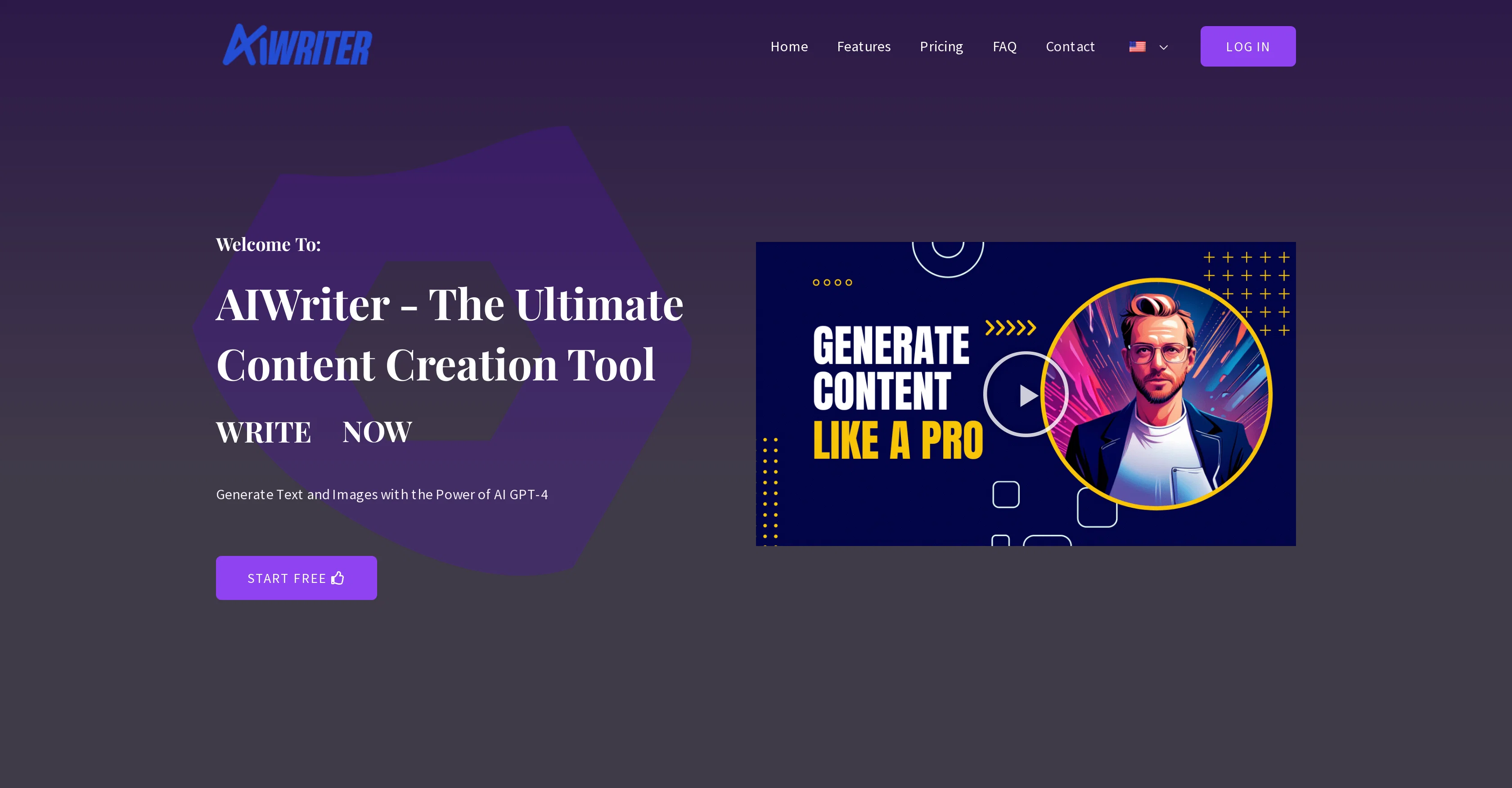 AIwriter website