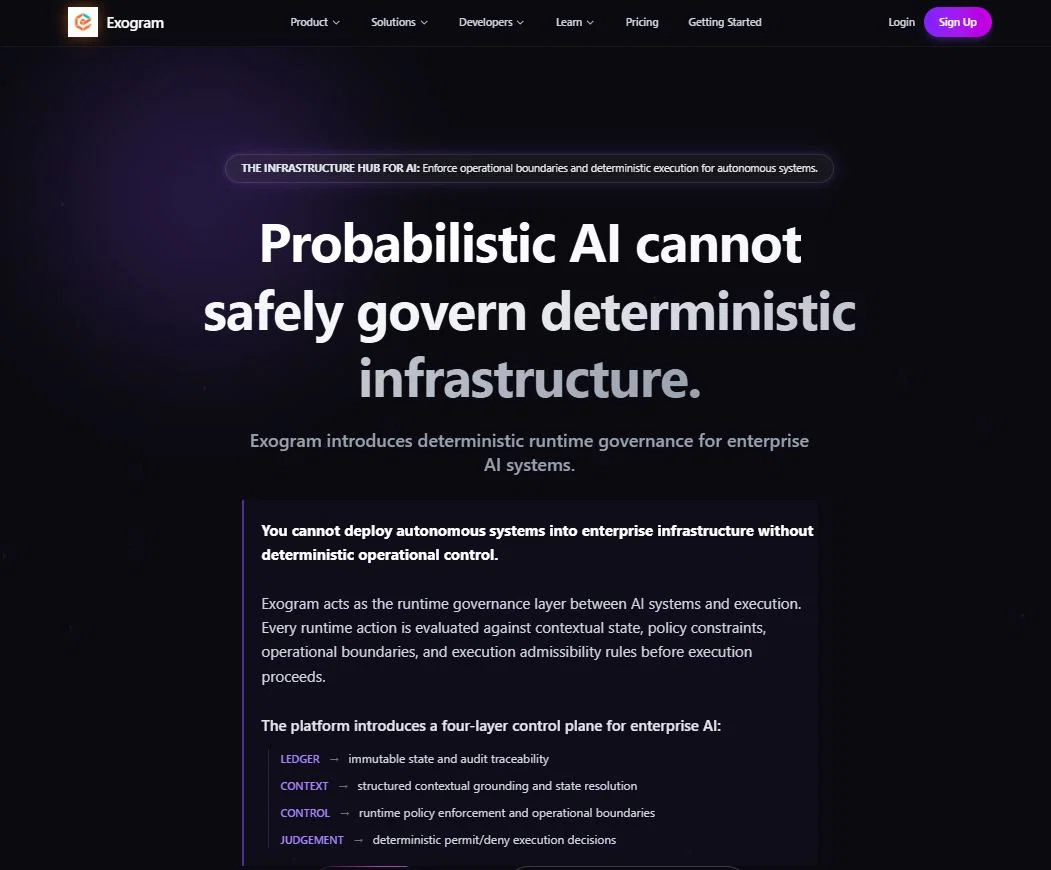 Exogram website