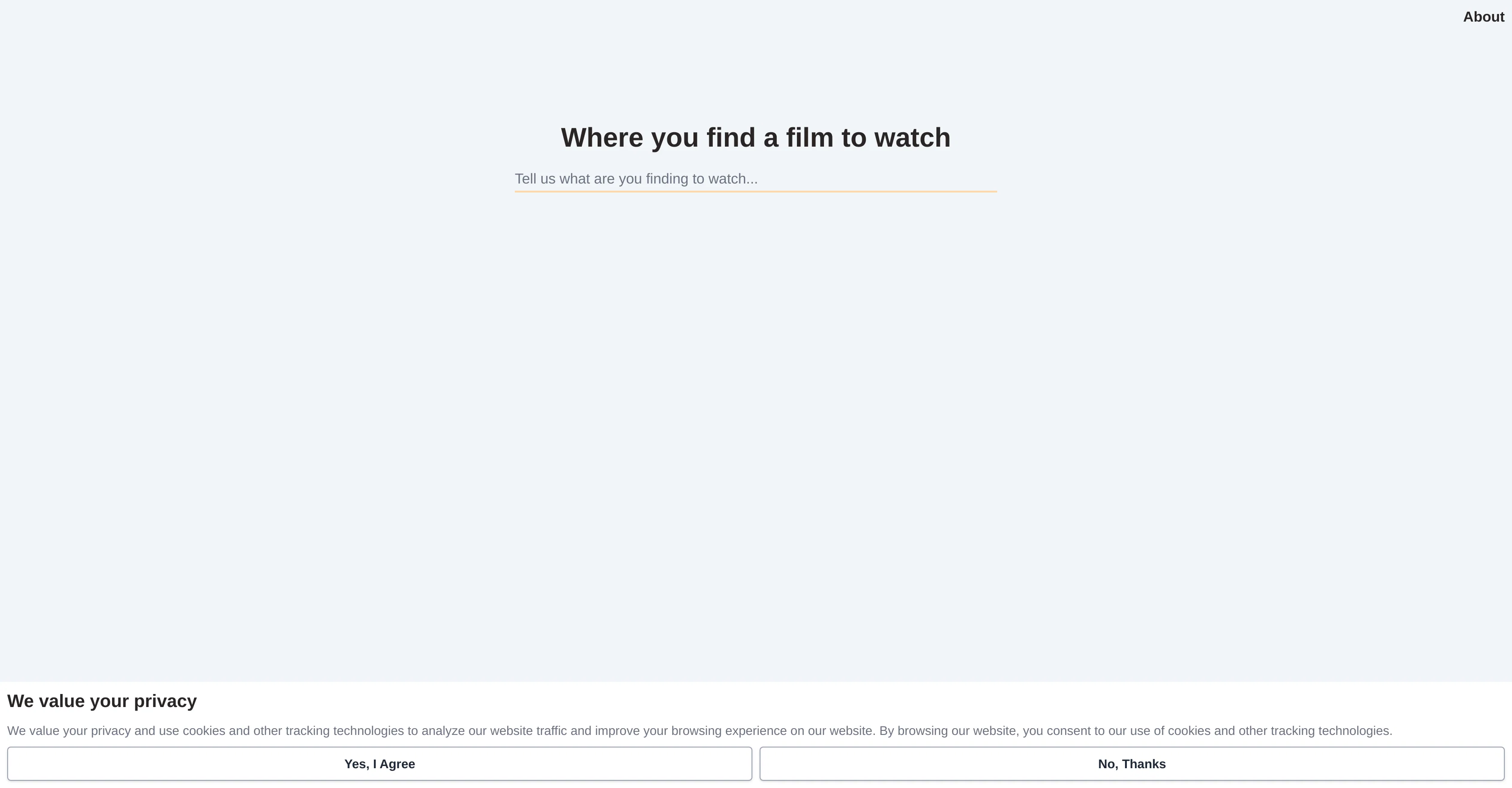 FilmFinder website