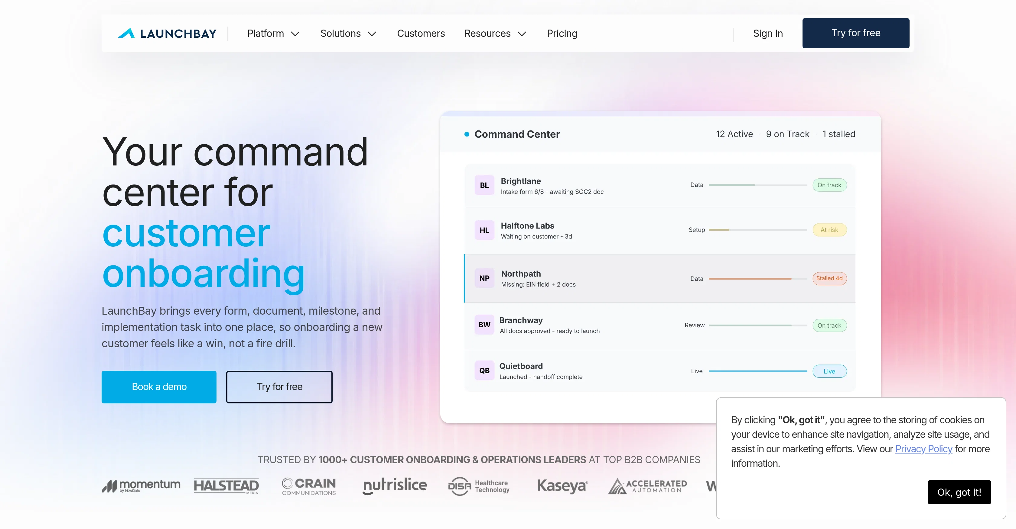 LaunchBay website