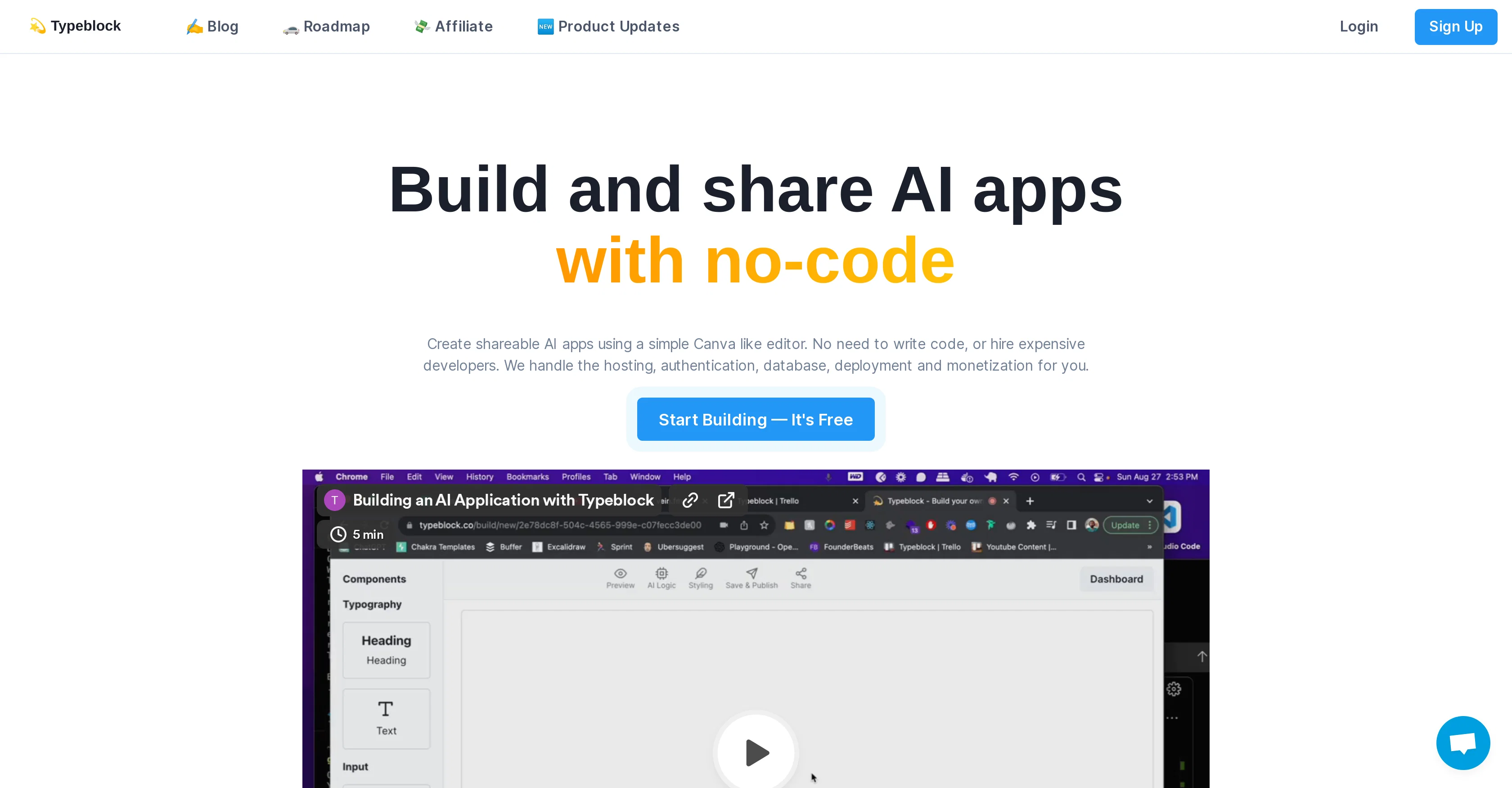 Typeblock website