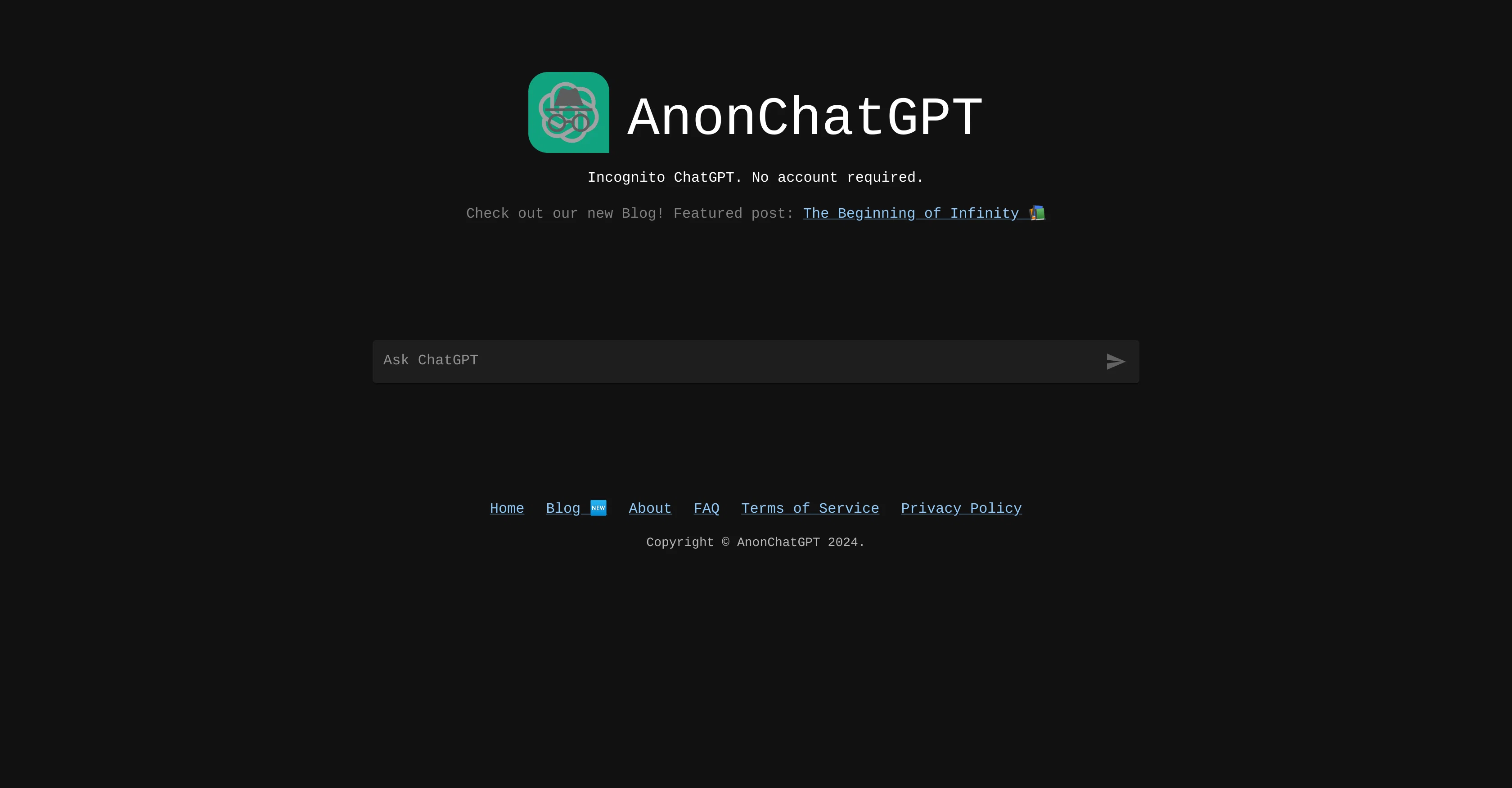 Anonchatgpt website