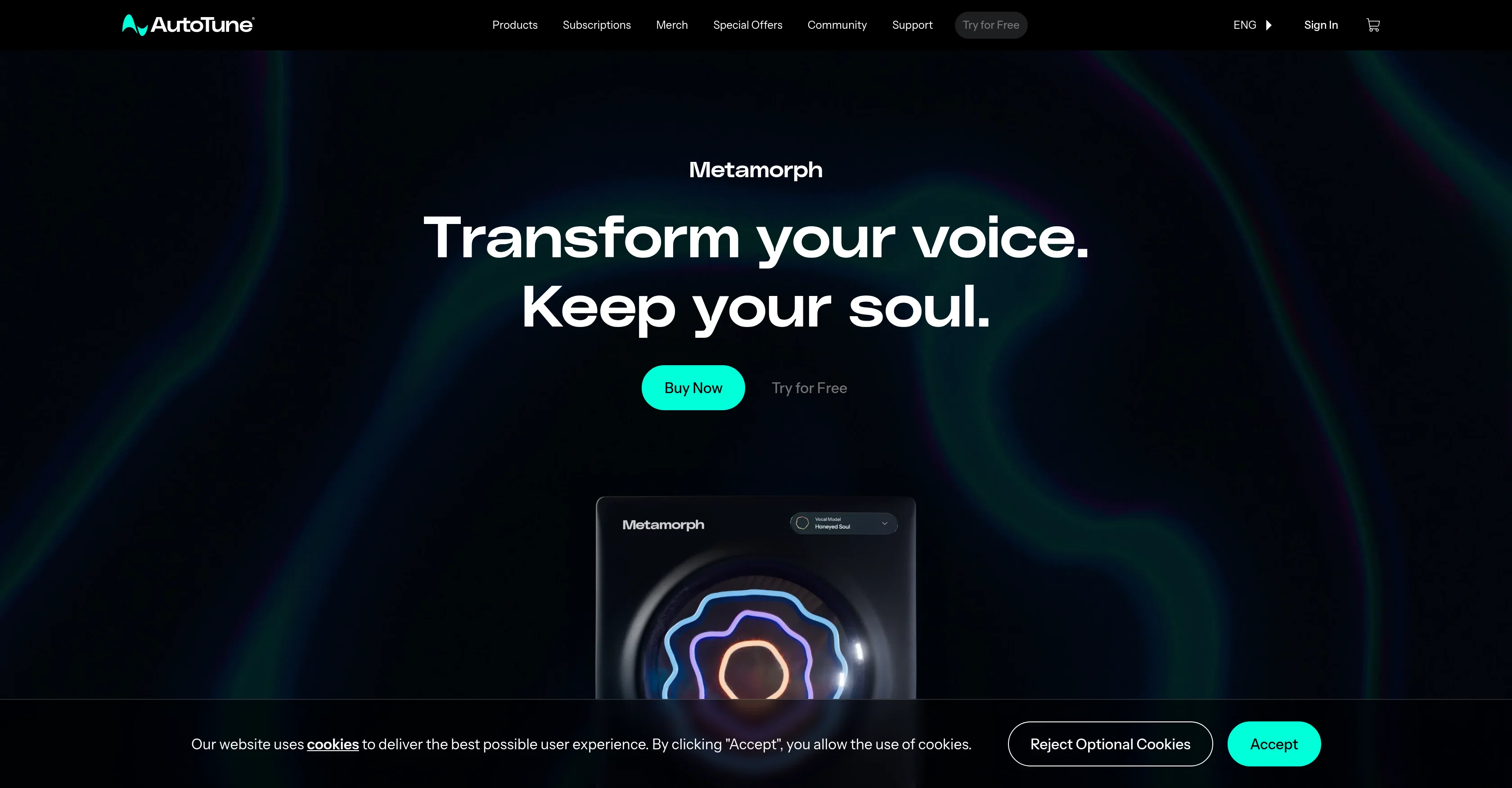 AutoTune Metamorph website