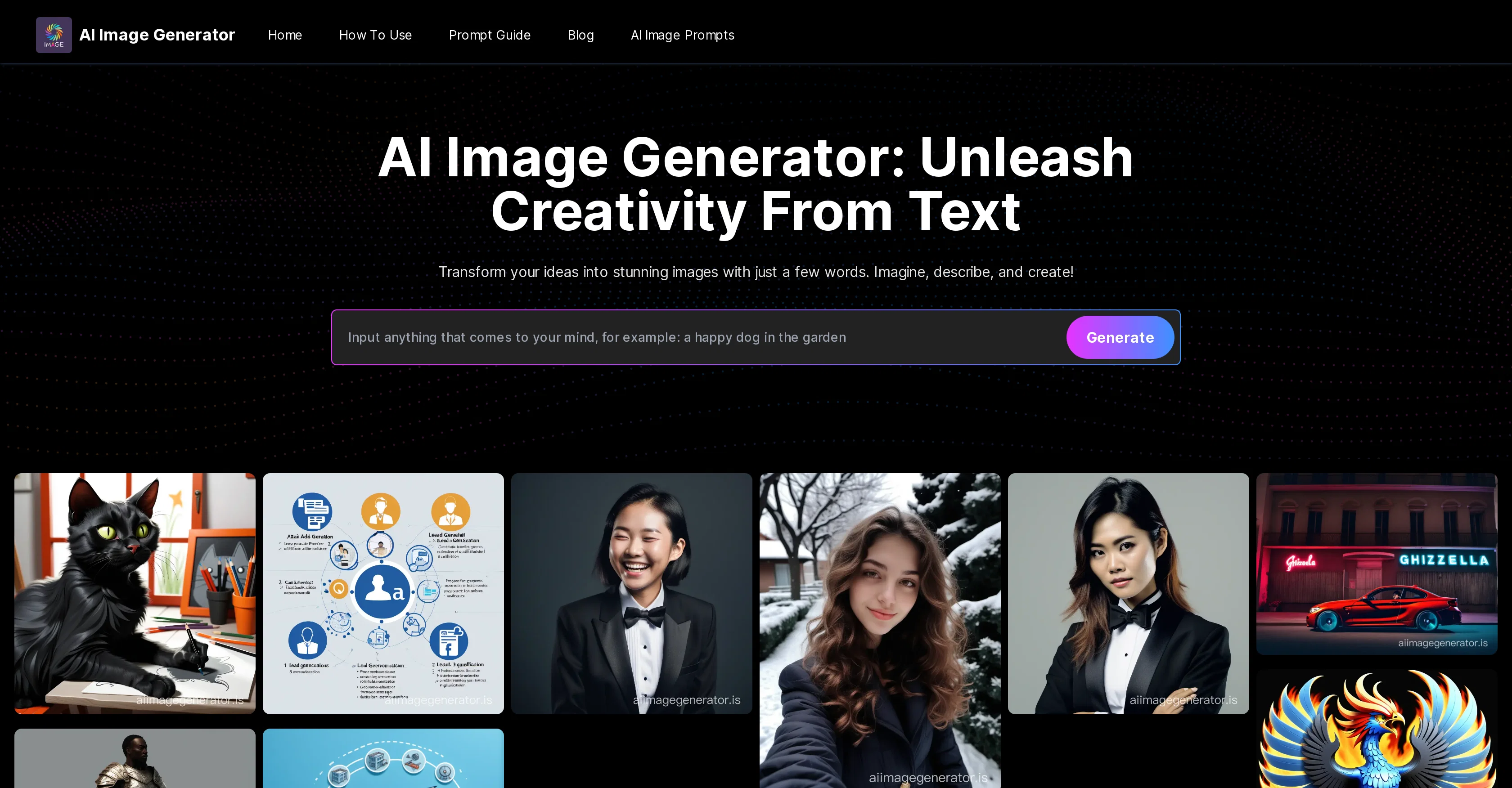 AIImageGenerator website