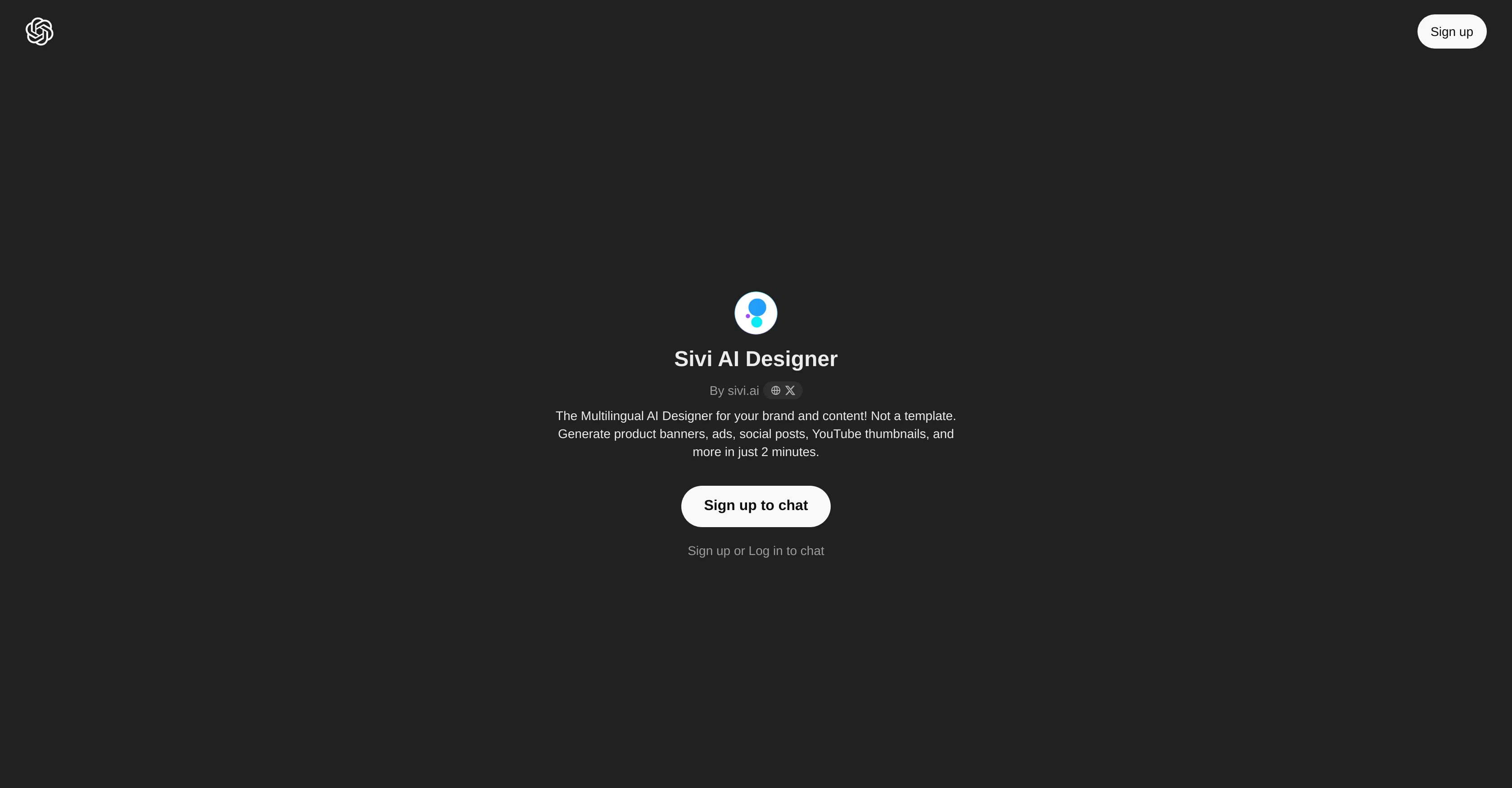 Sivi AI Designer website