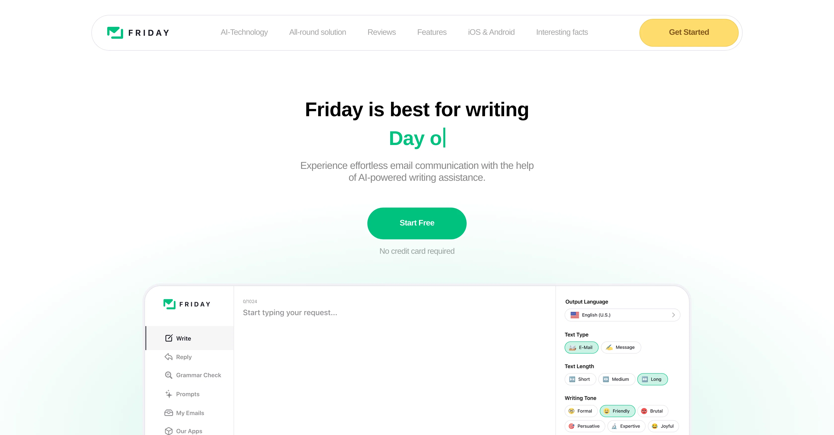 Friday Email website