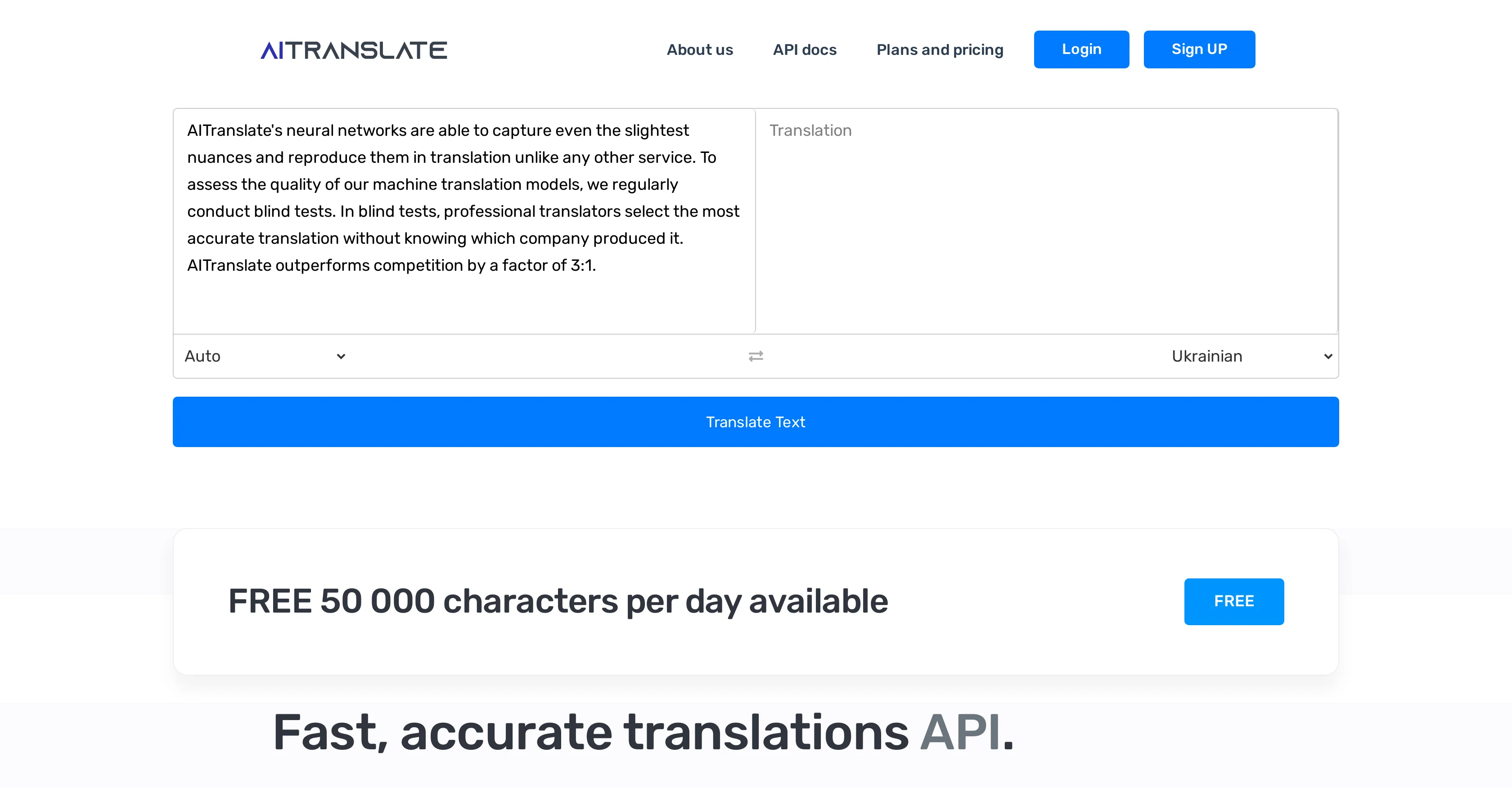 AI-Translate website