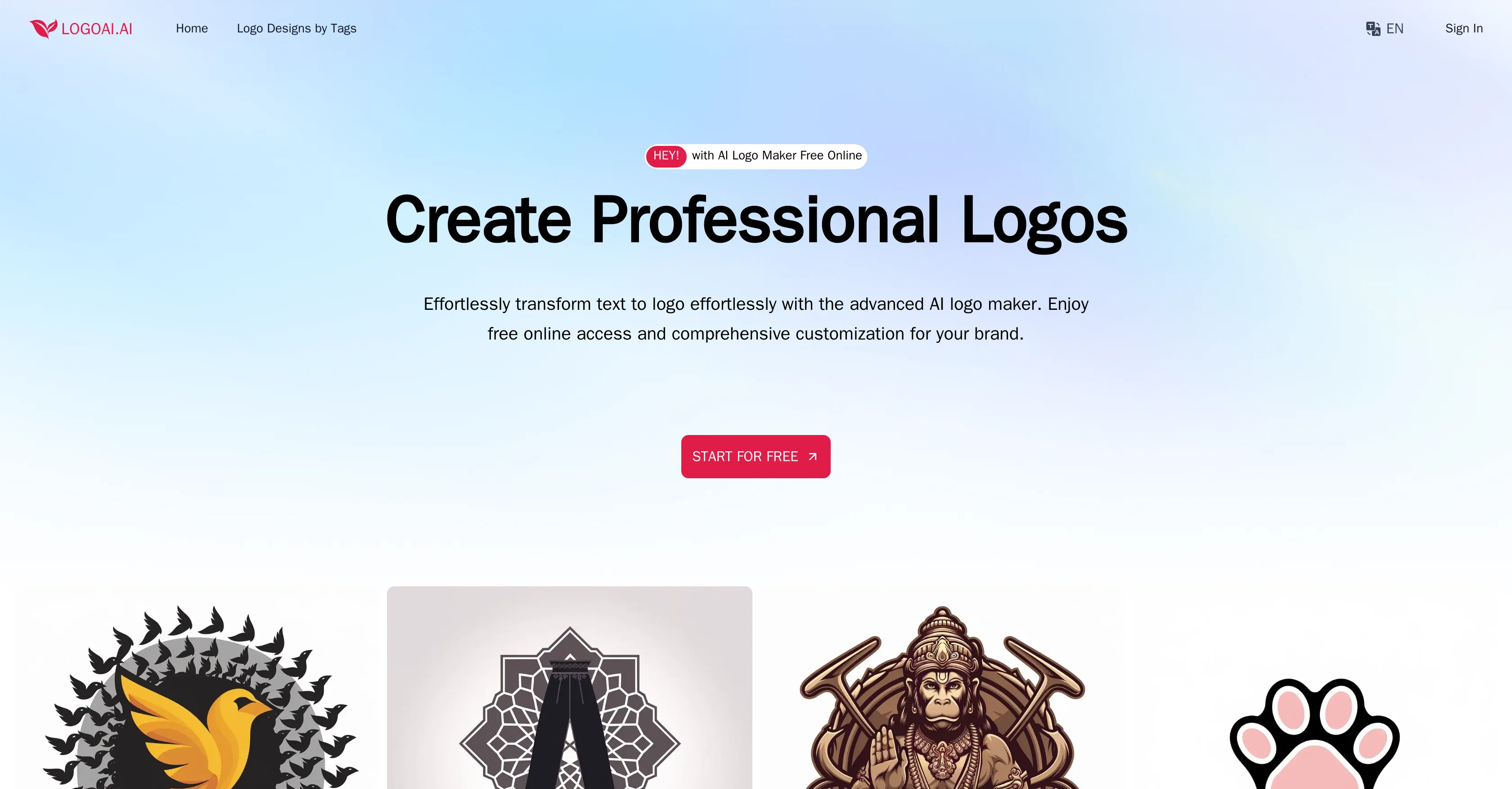 LogoAI.ai website