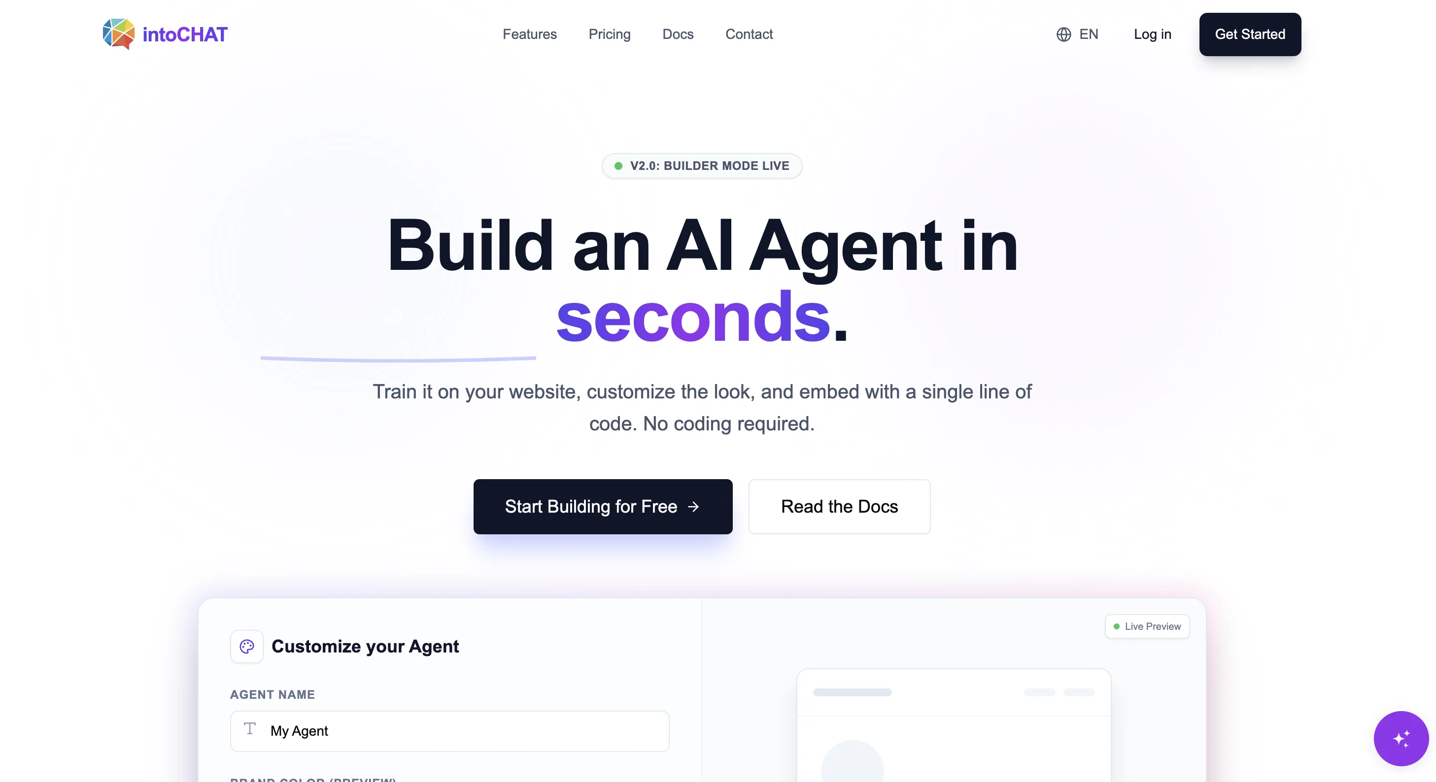 intoCHAT website