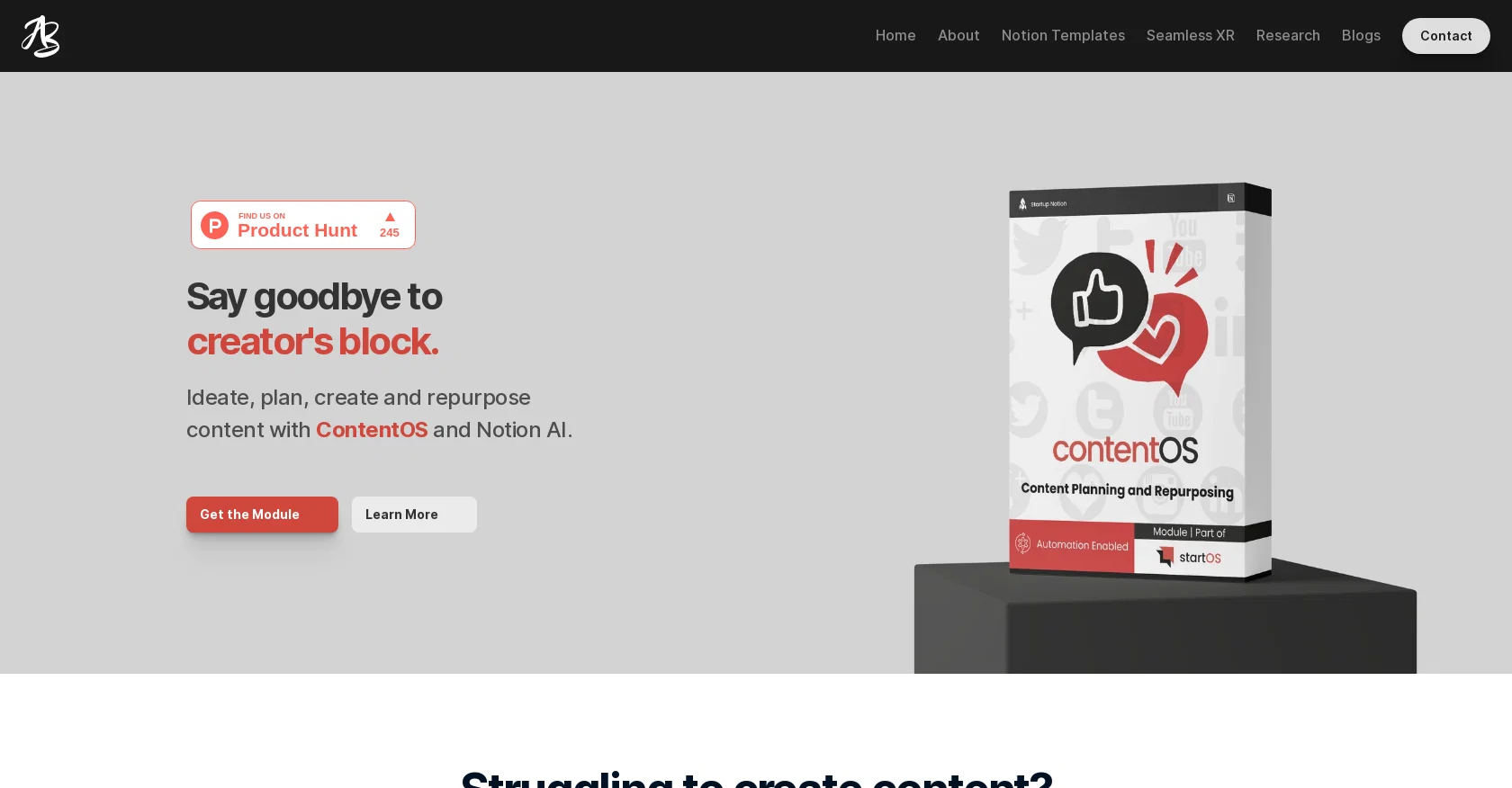 ContentOS  website