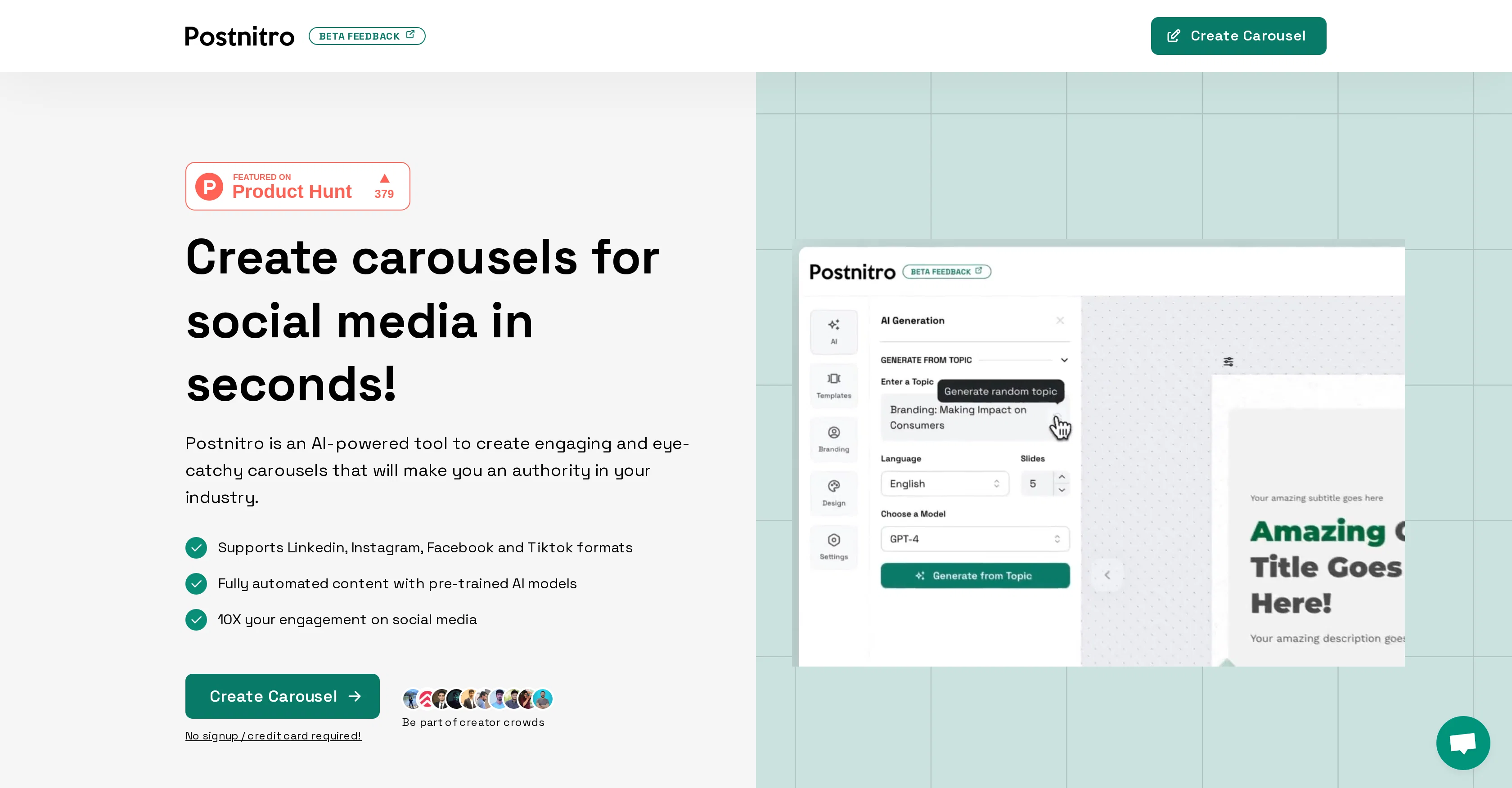 PostNitro website