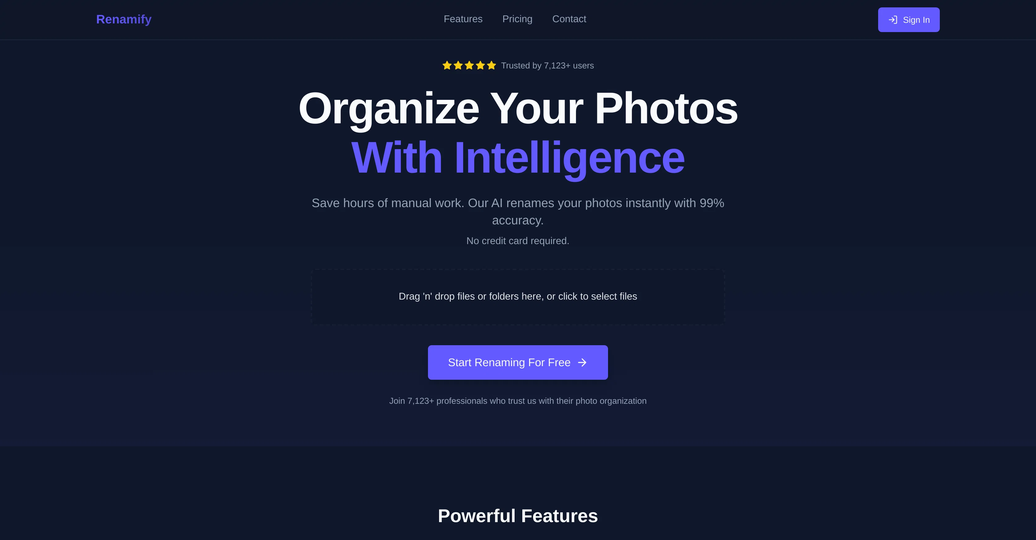 Renamify website