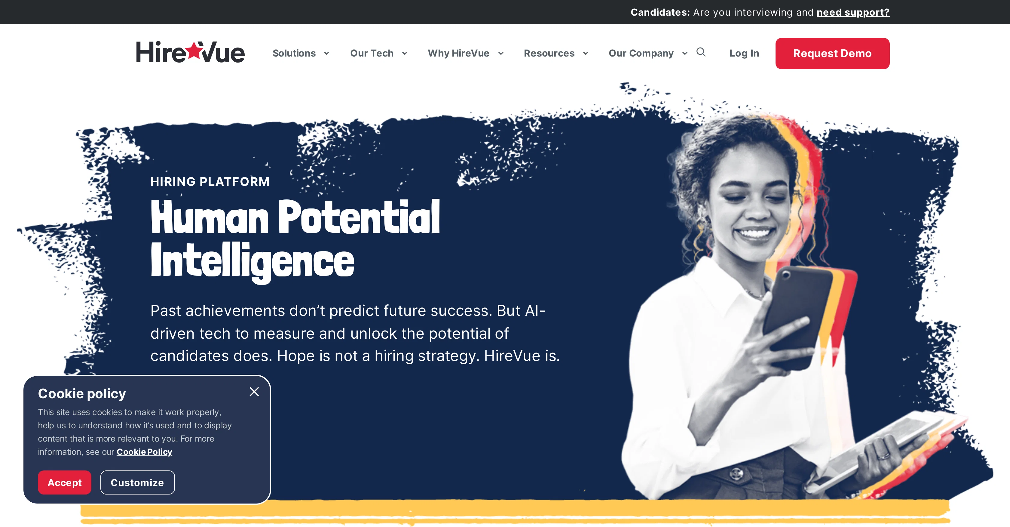 HireVue website