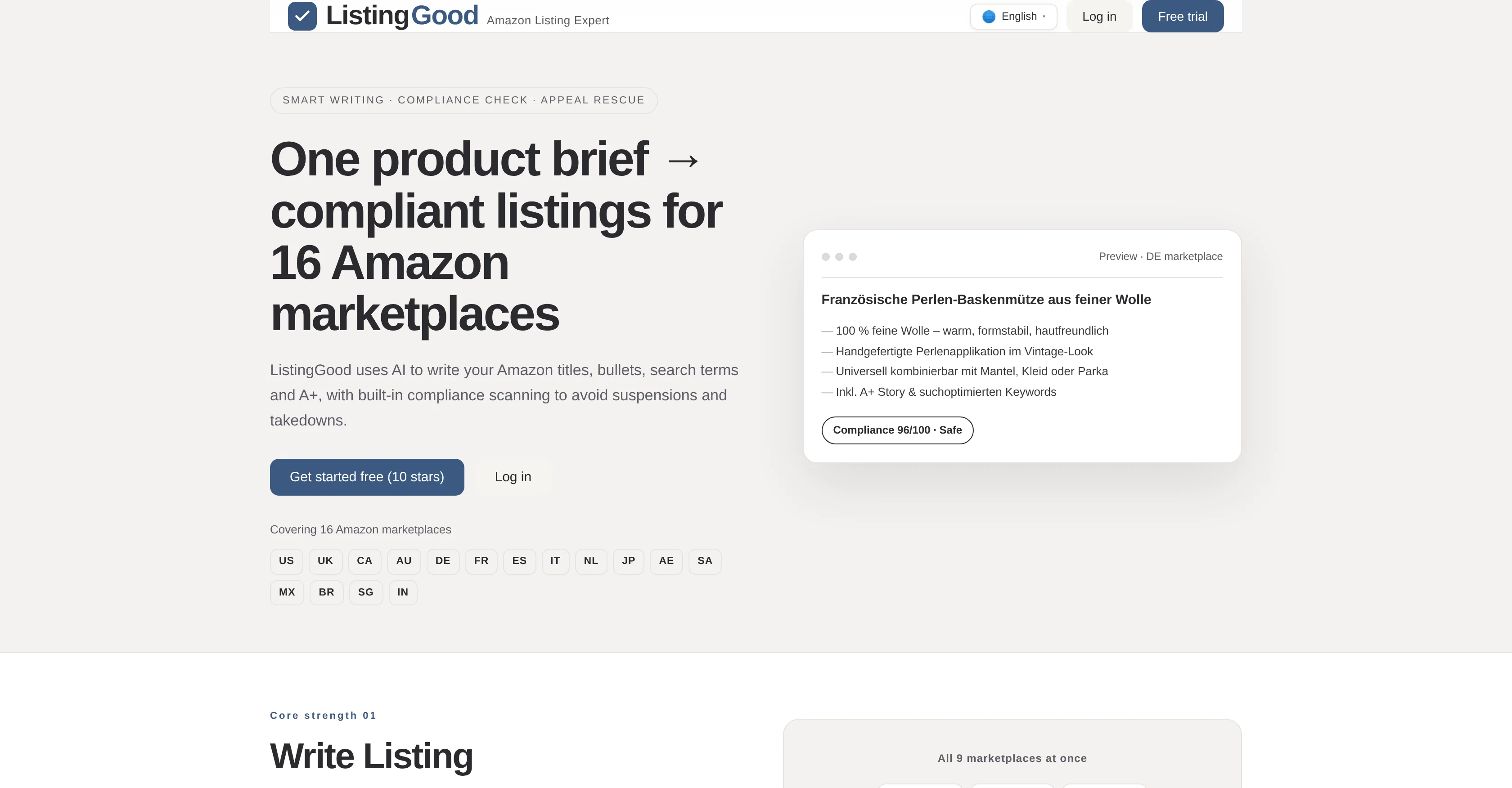 ListingGood website