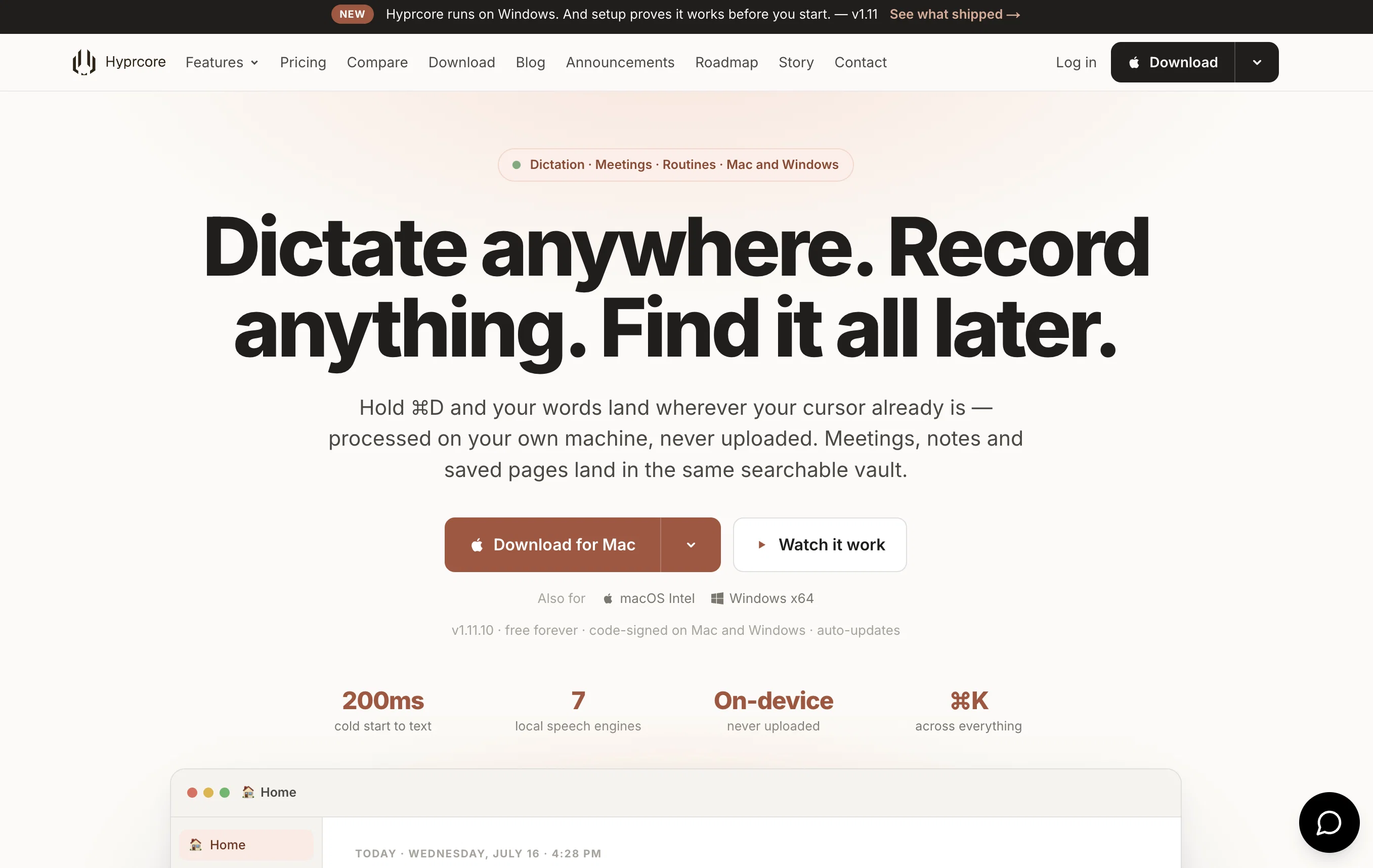 Hyprcore website