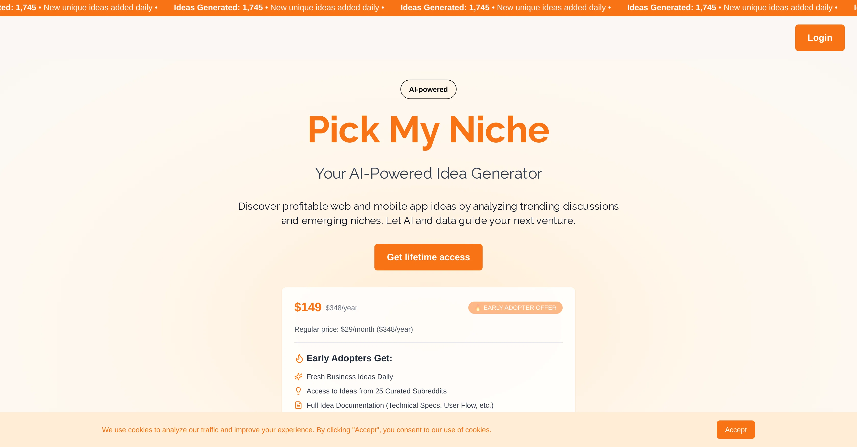 Pick My Niche website