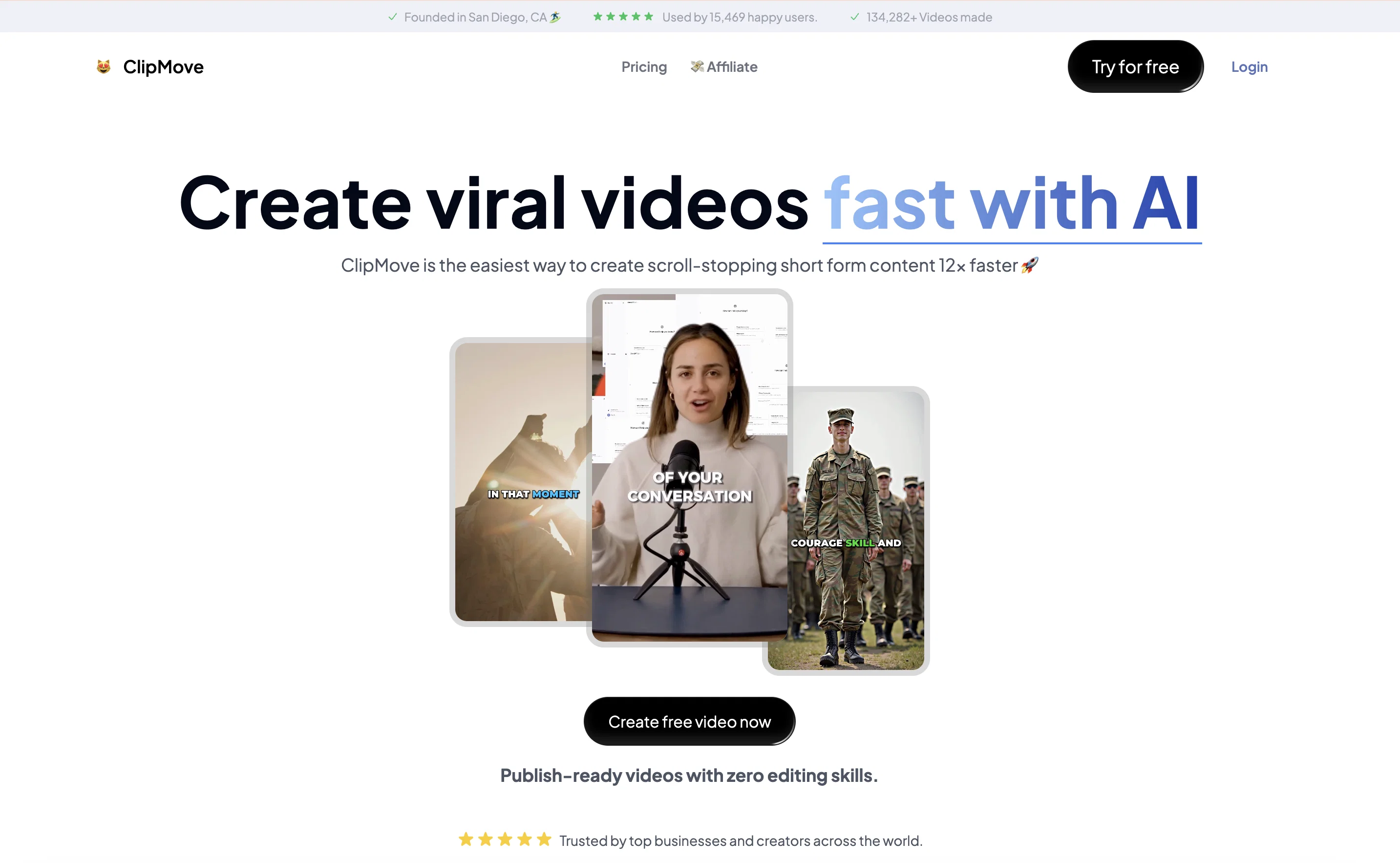 ClipMove website