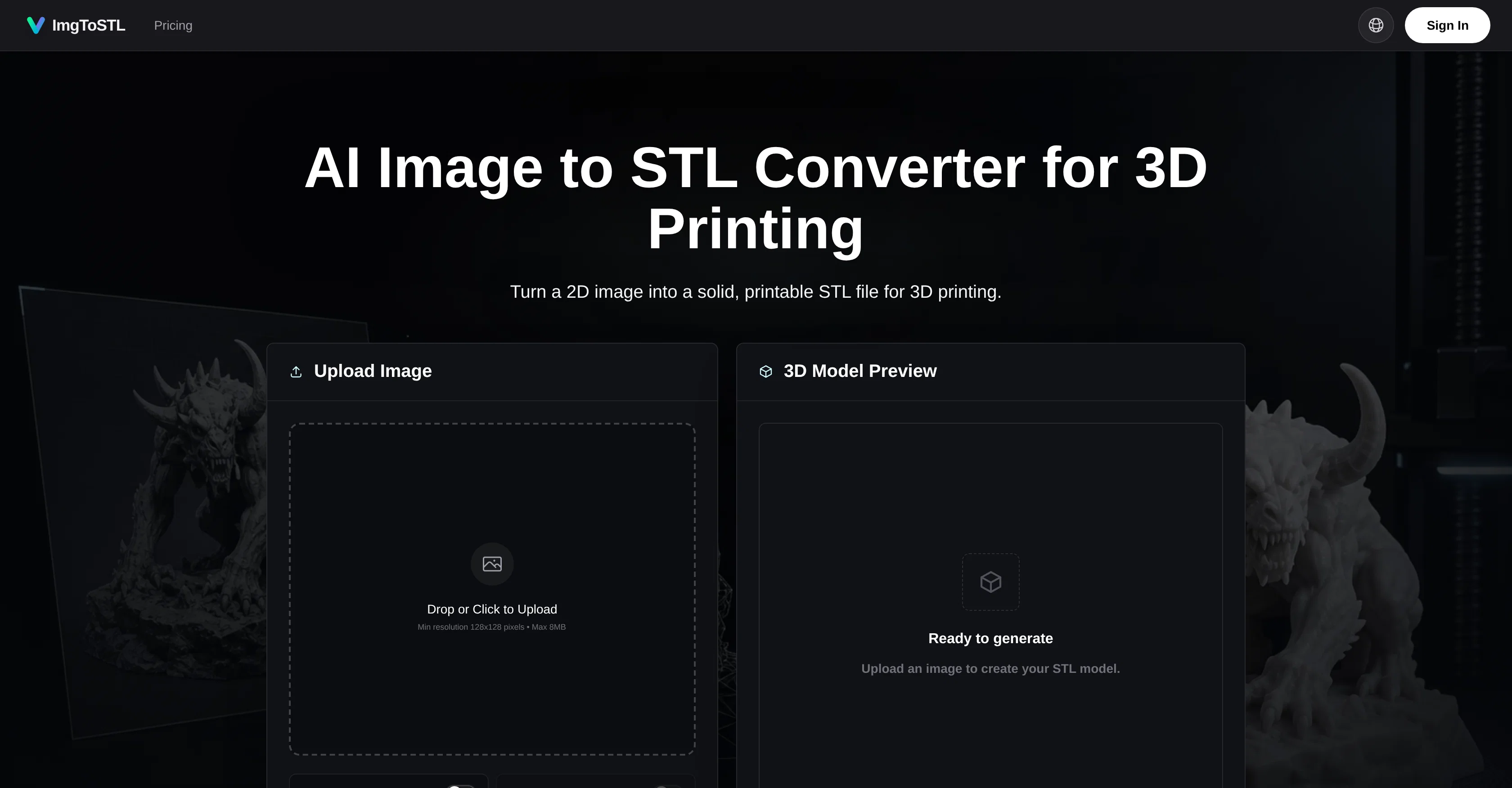 Image to STL website