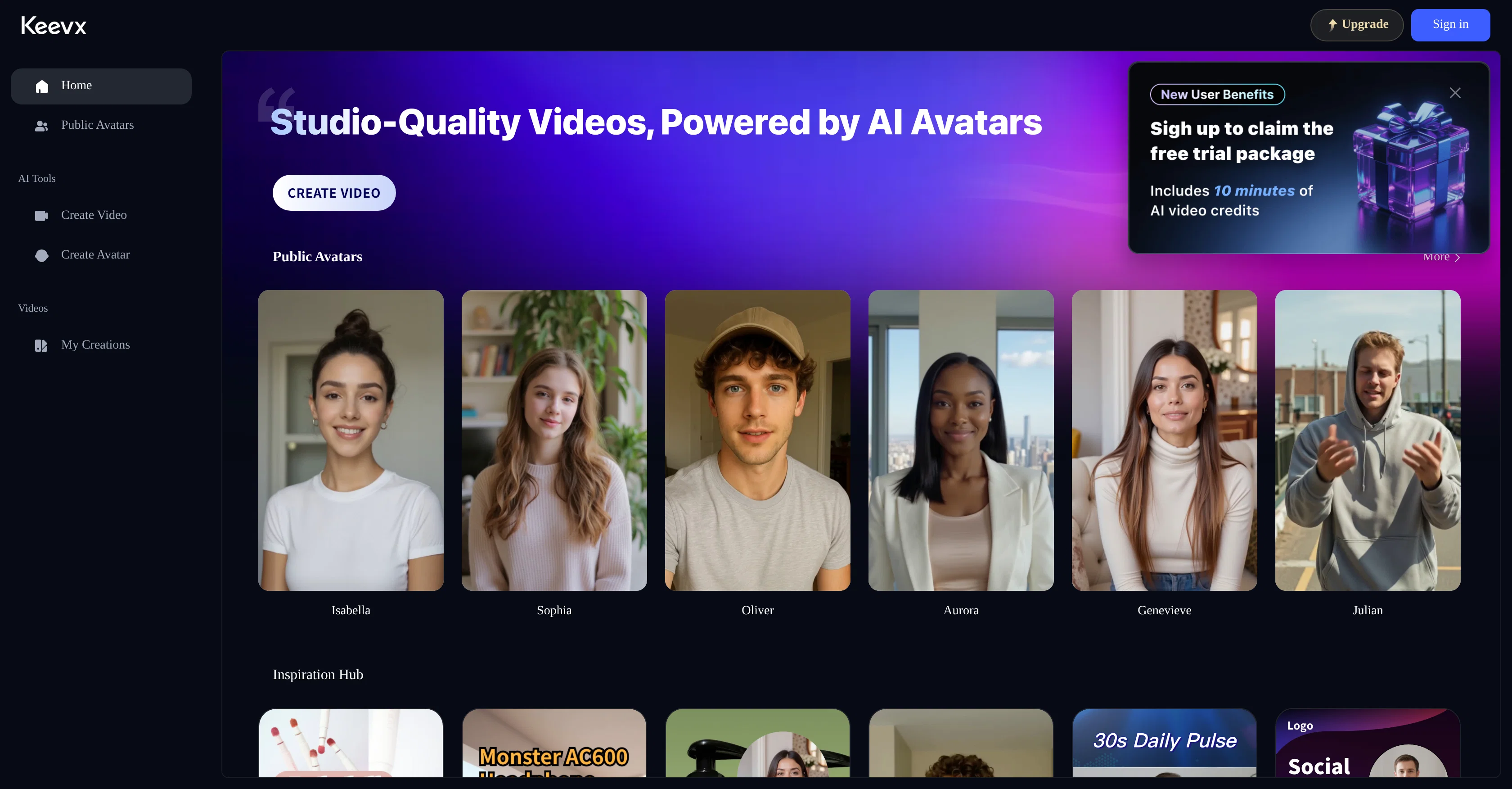 Keevx website