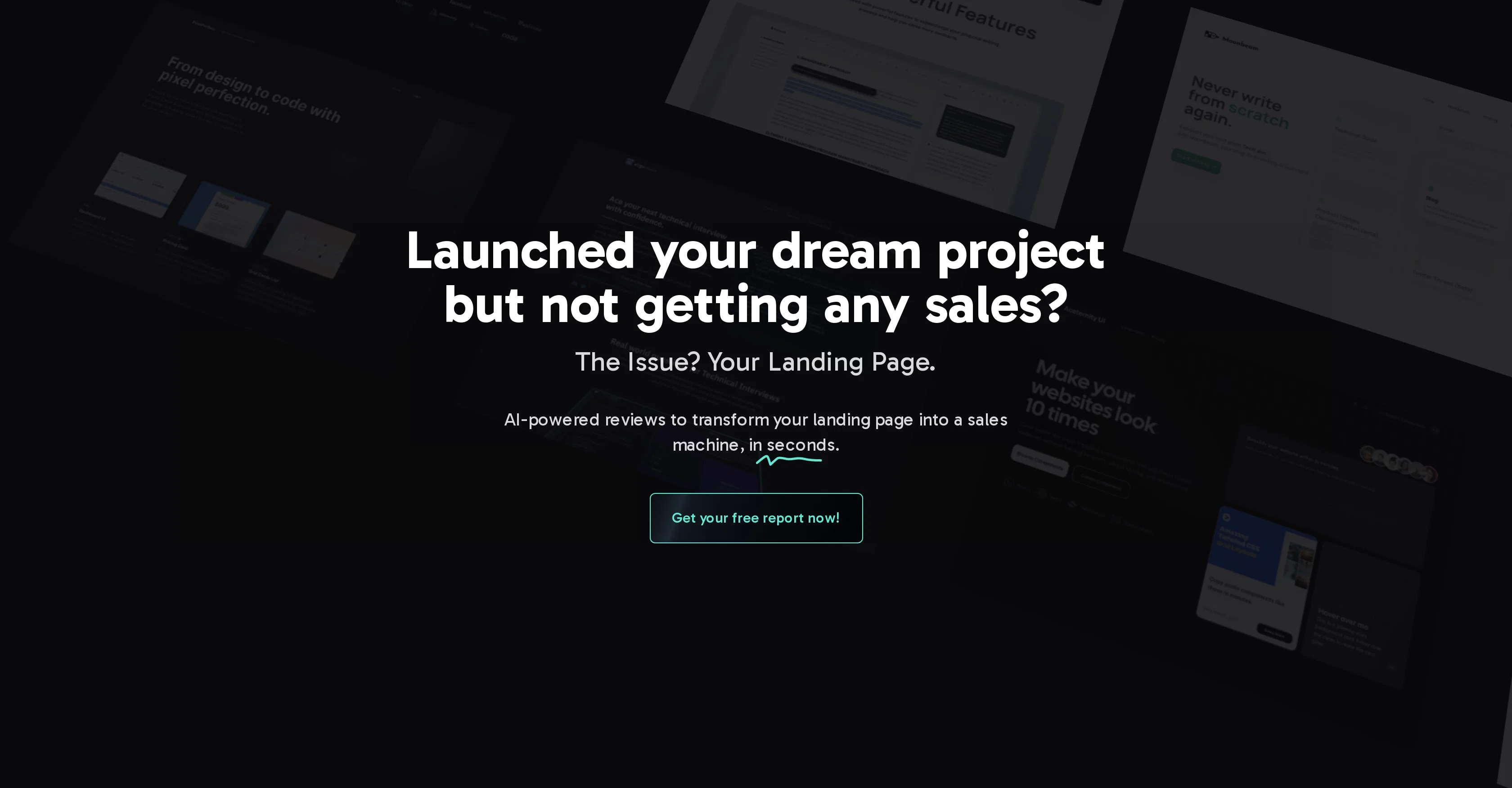 Landing.report website