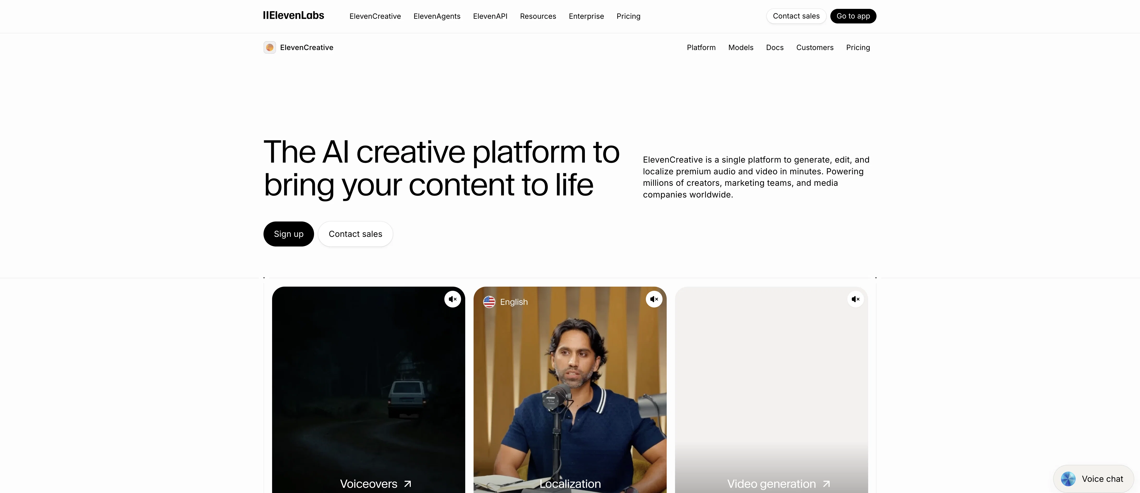 ElevenCreative website