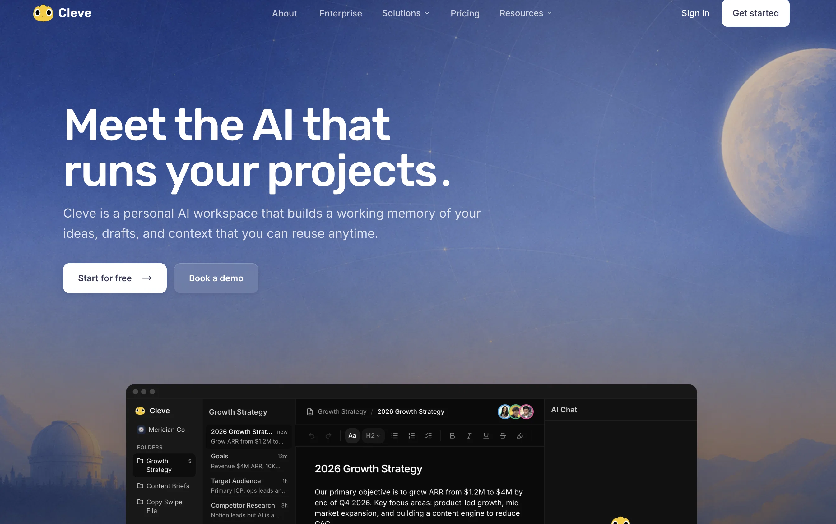 Cleve website