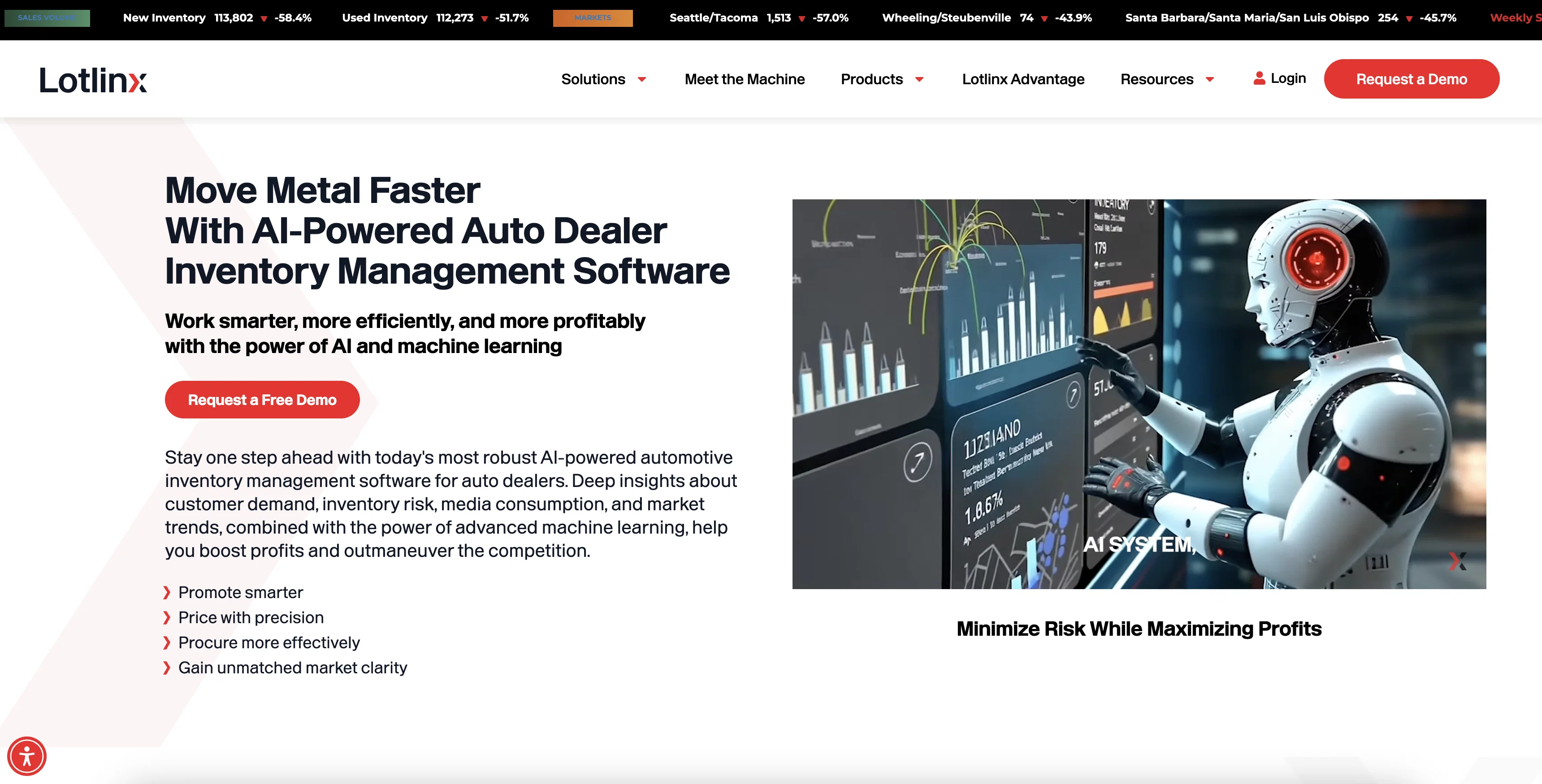 Lotlinx website