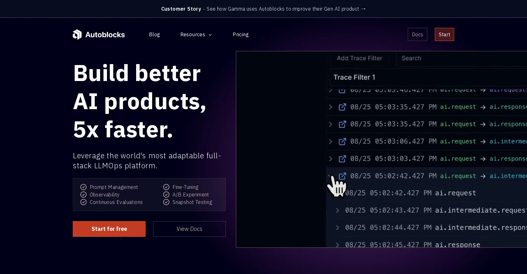 Autoblocks website