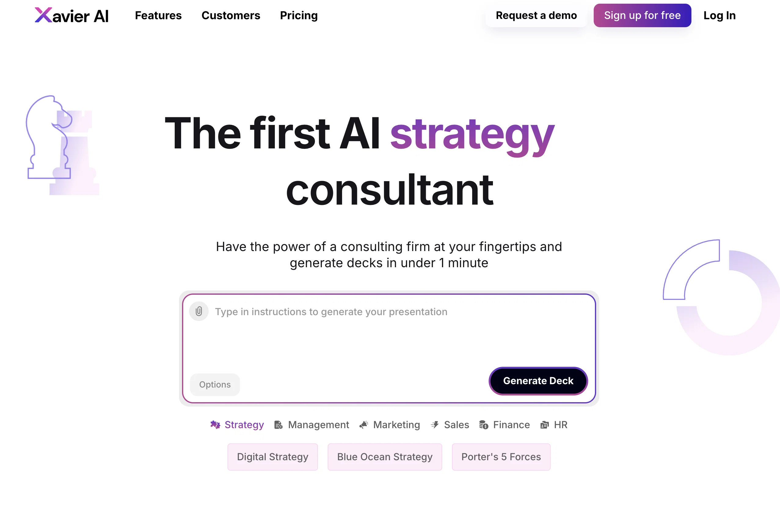 Xavier AI website