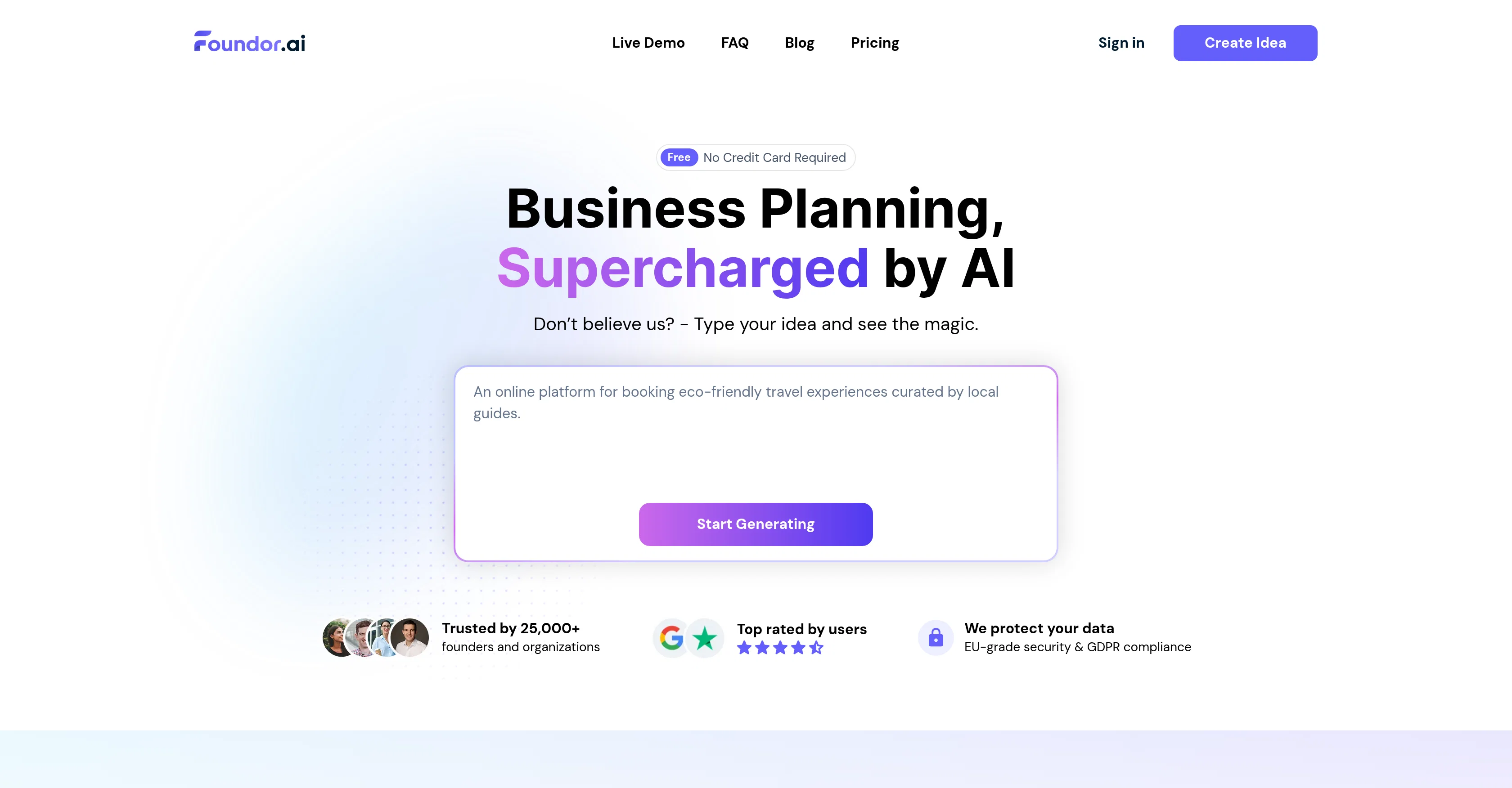 Foundor.ai website