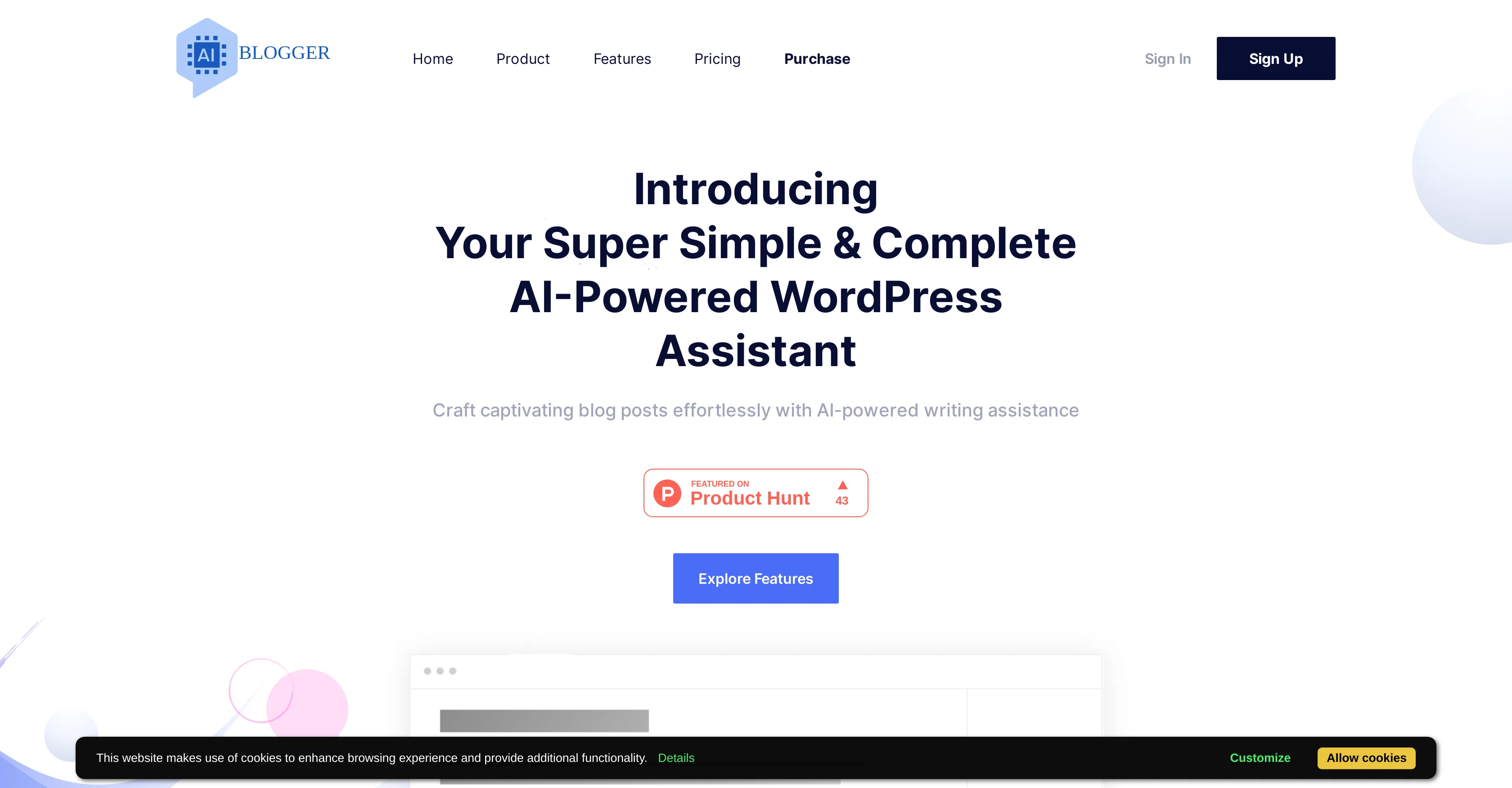AIBlogger website