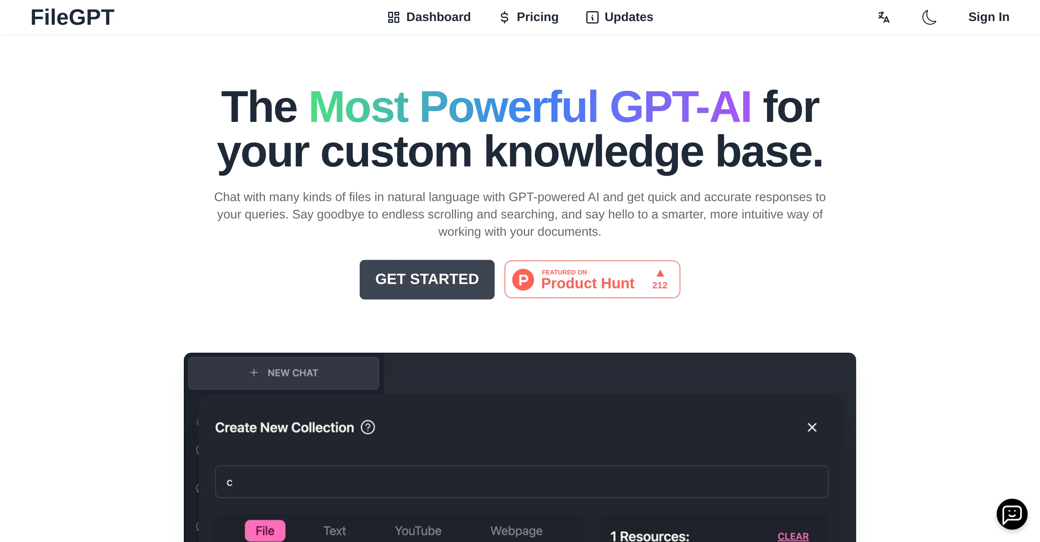 FileGPT website