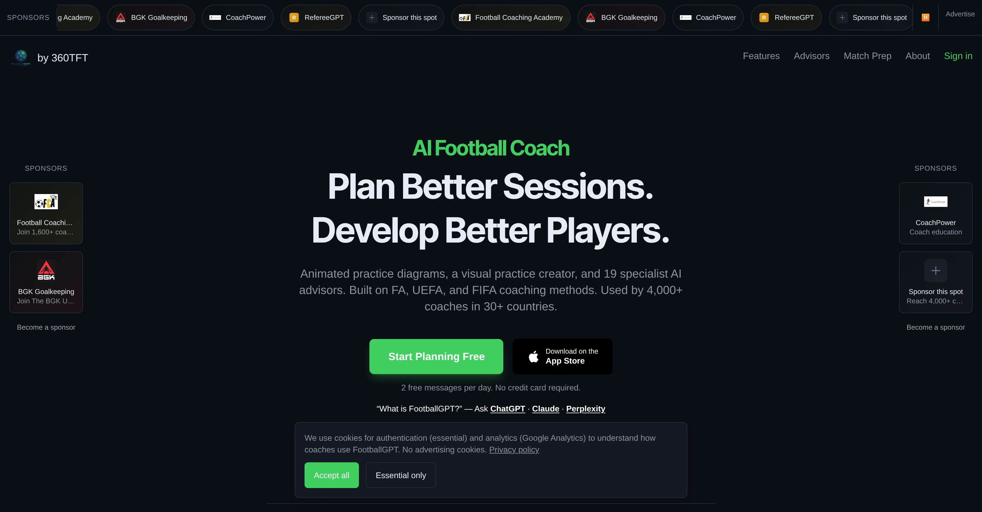 FootballGPT website