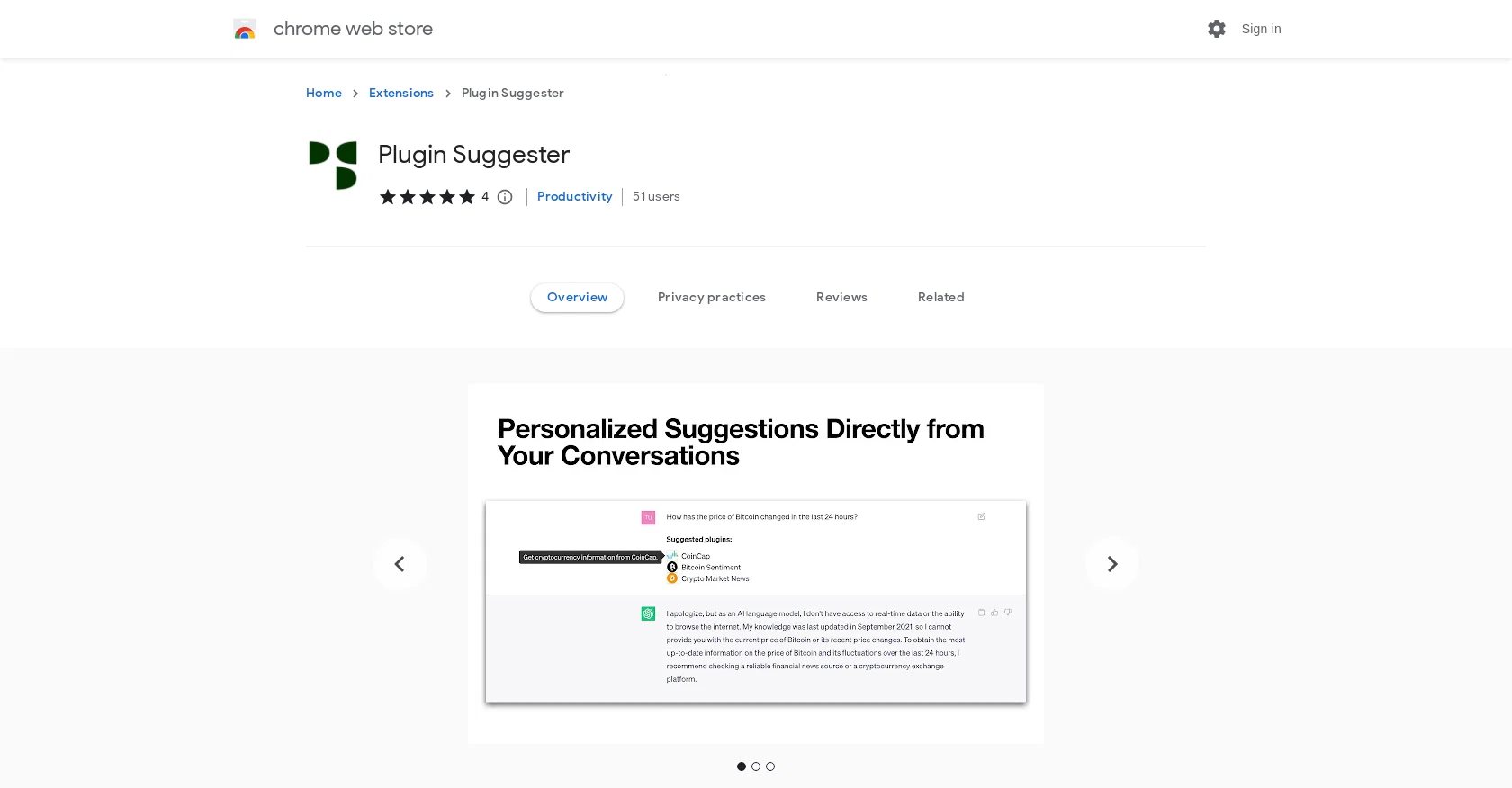 Plugin Suggester website