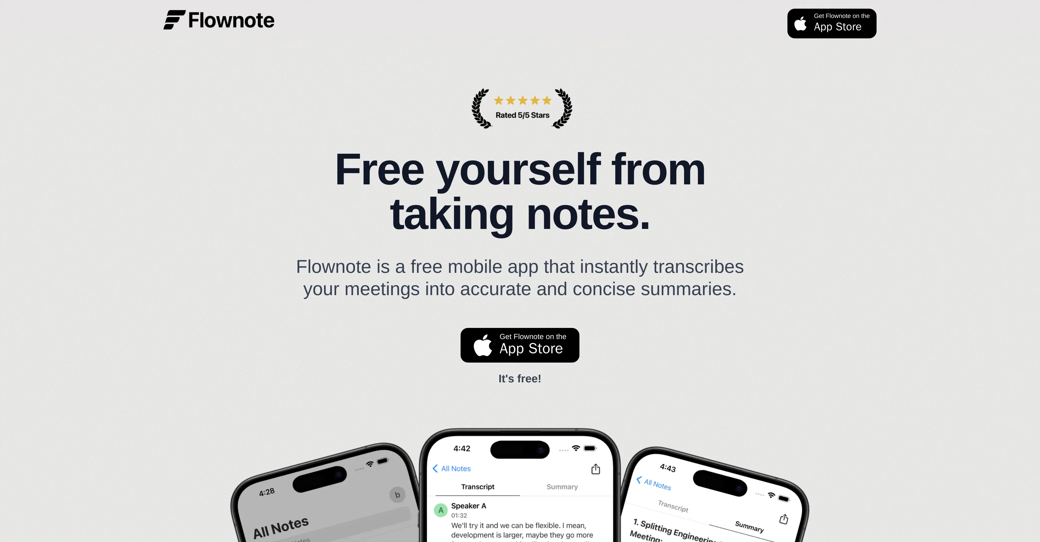 Flownote website