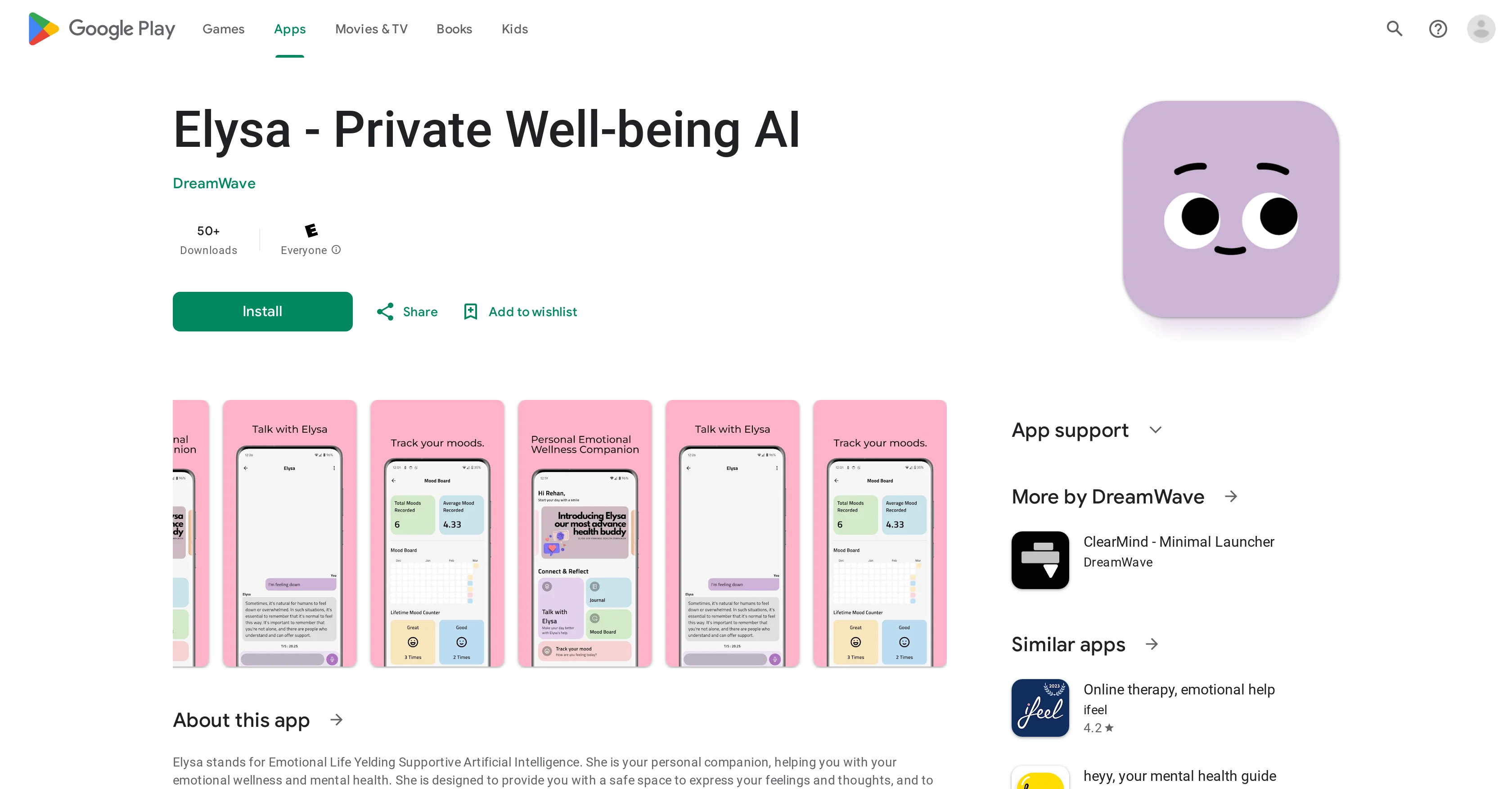 Elysa website