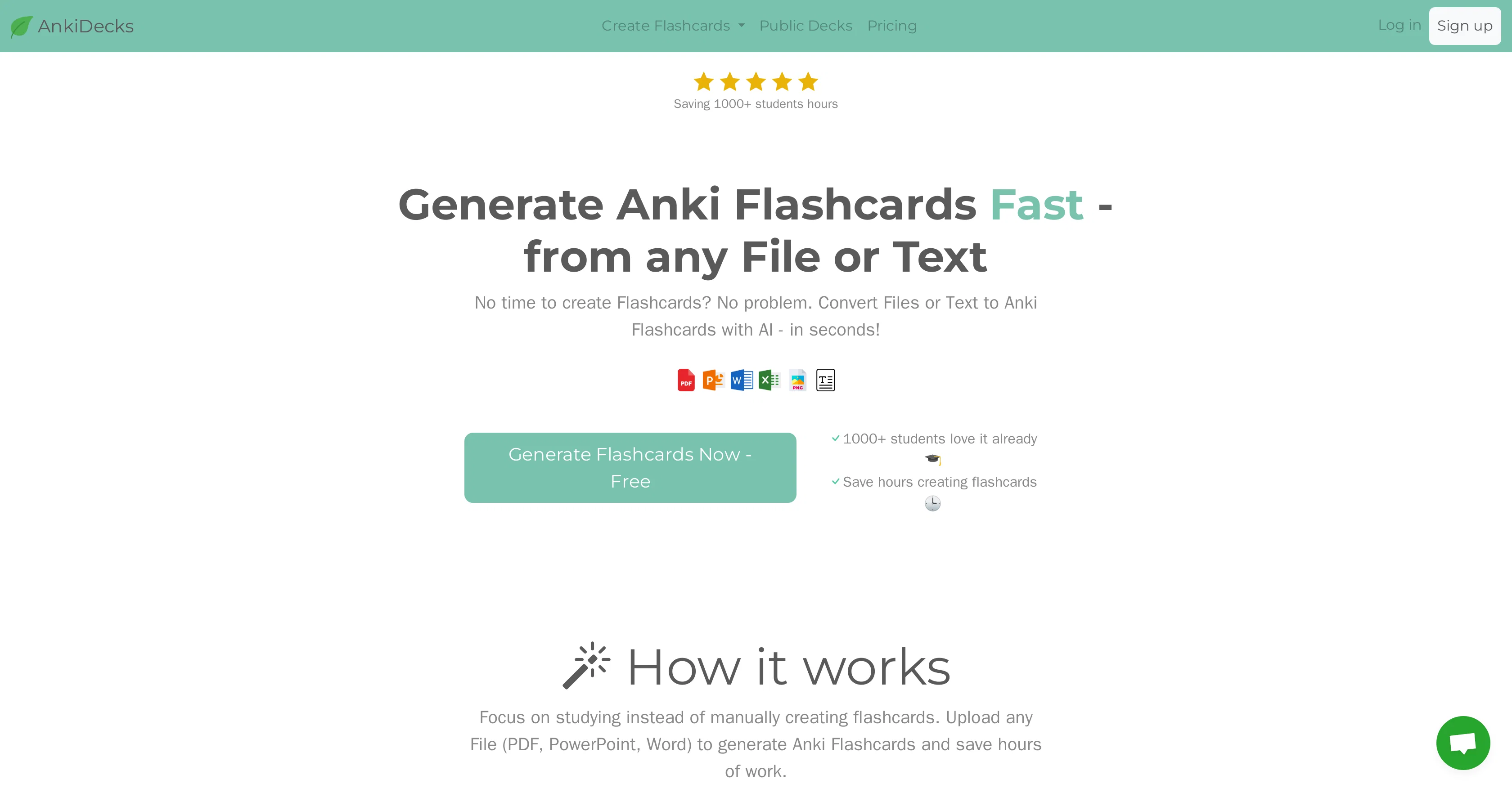 AnkiDecks website