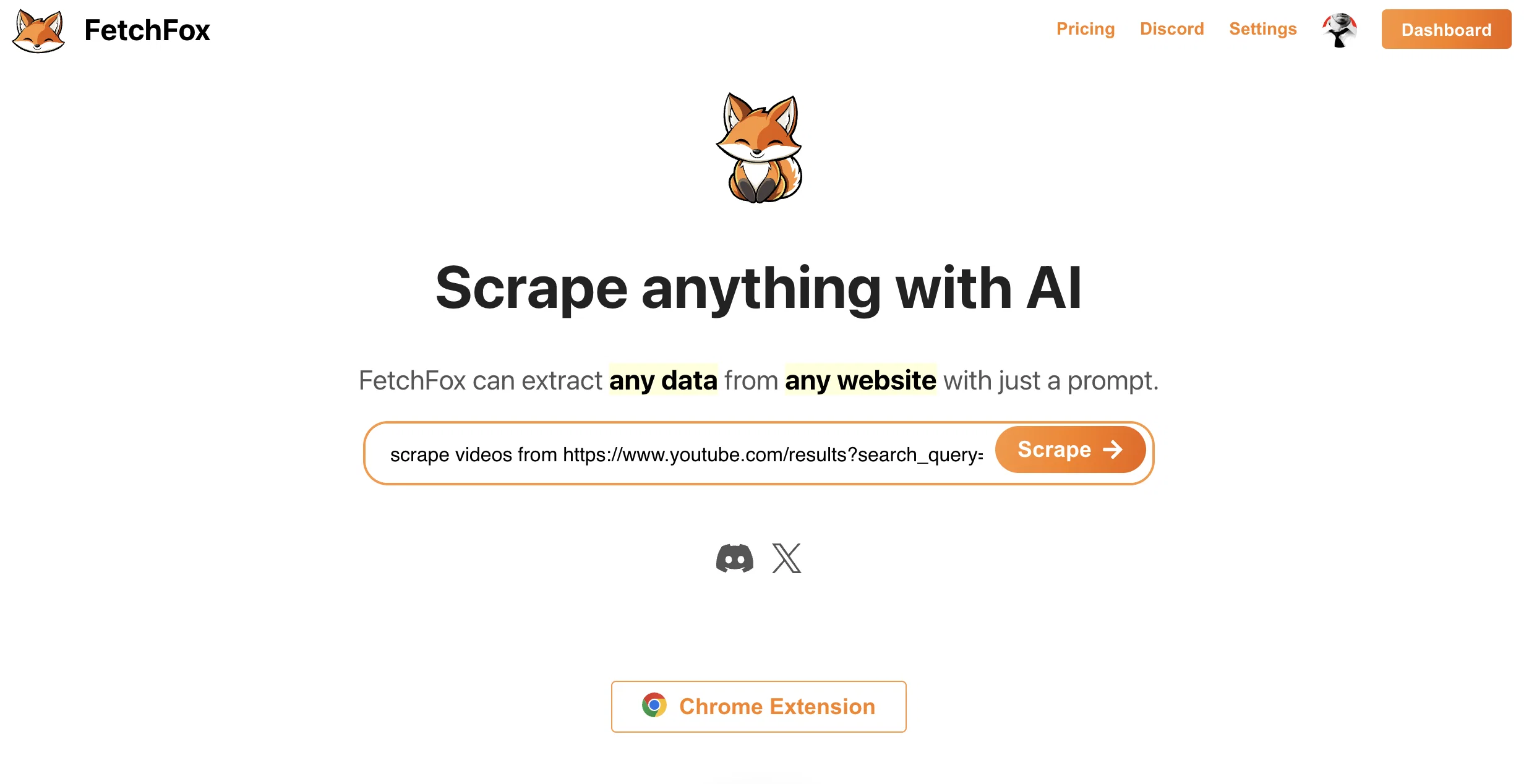 FetchFox website