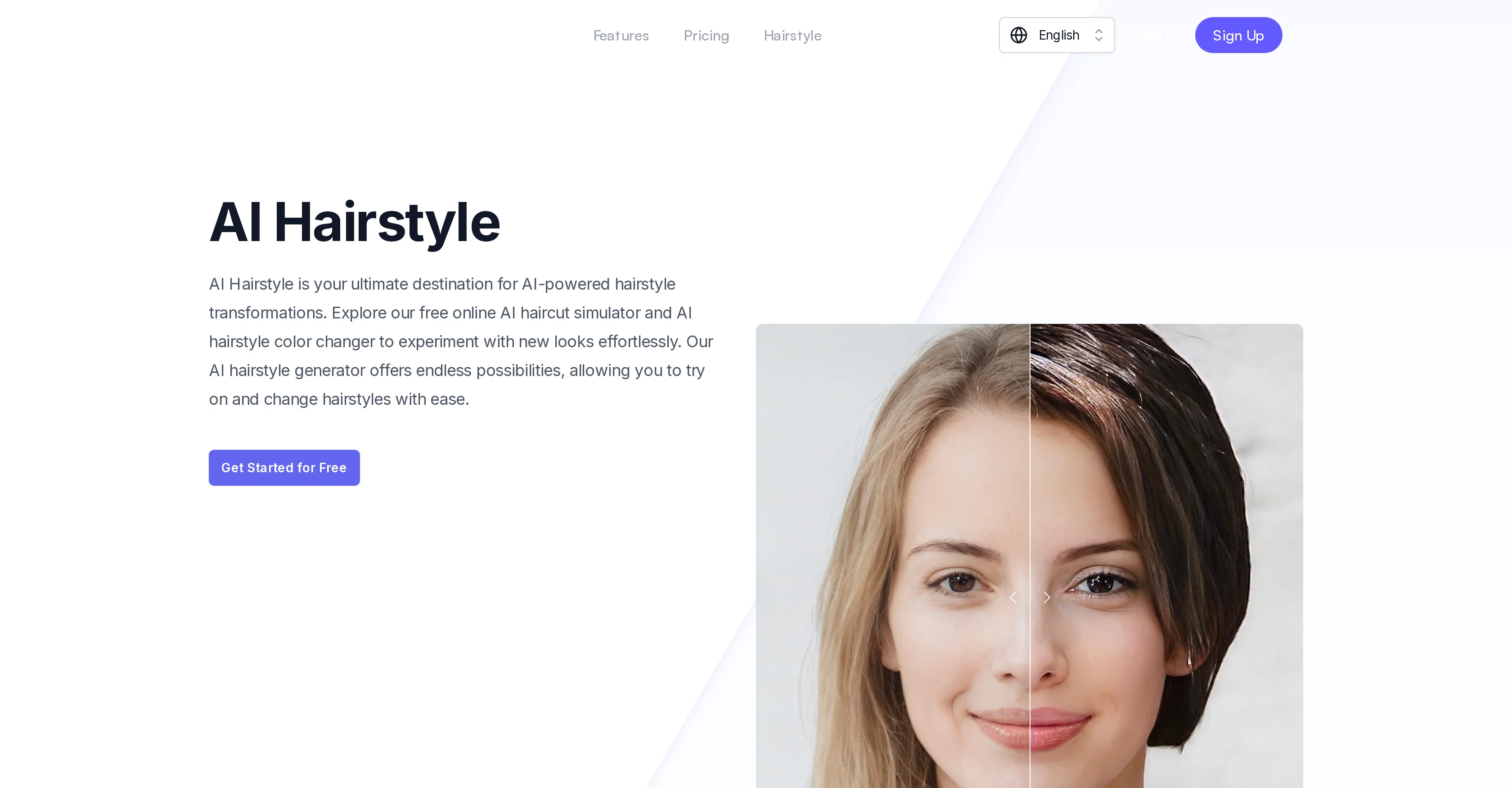 AI Hairstyle website