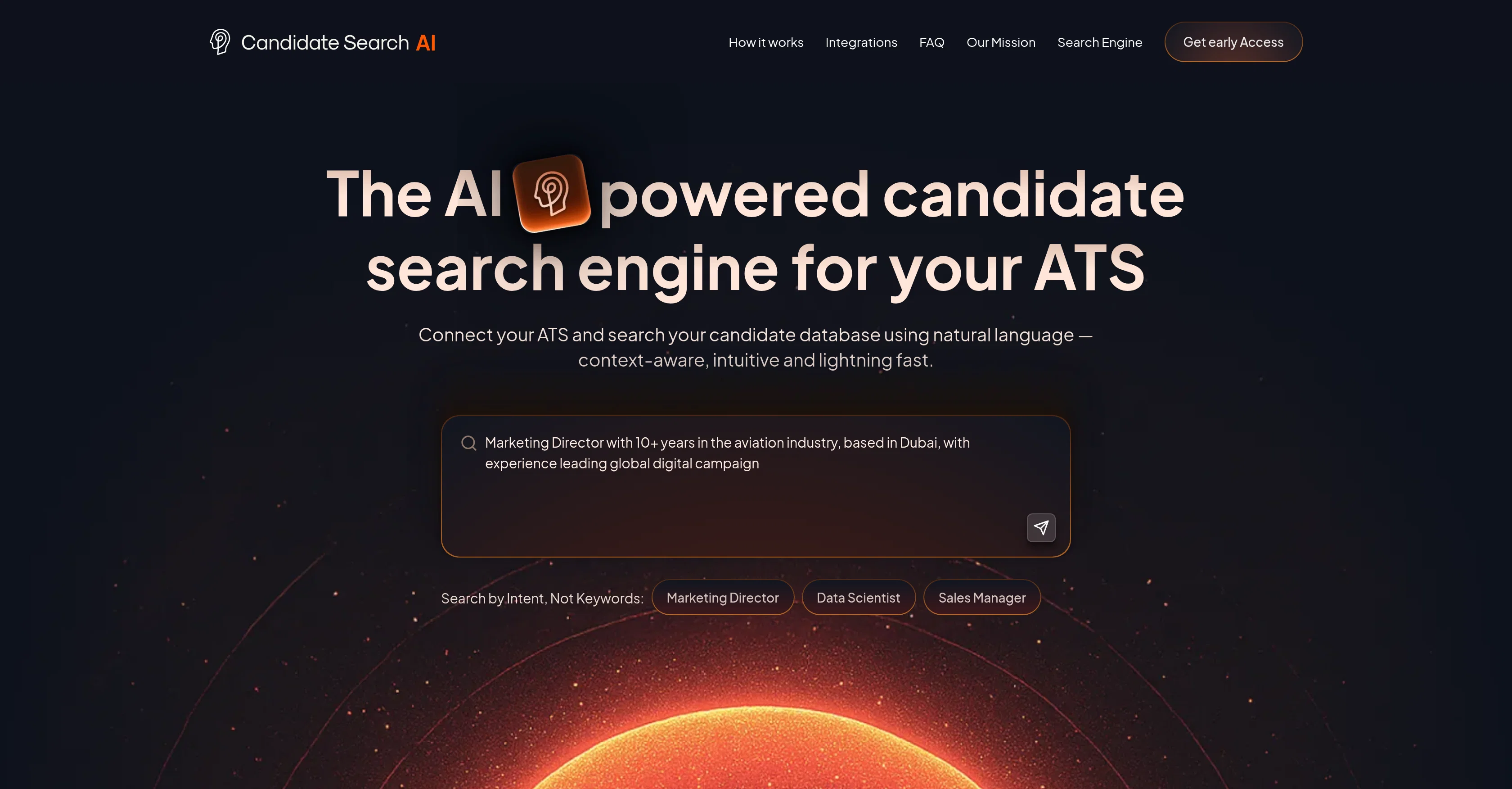Candidate Search AI website