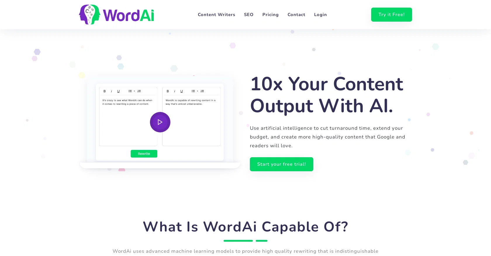 WordAI website