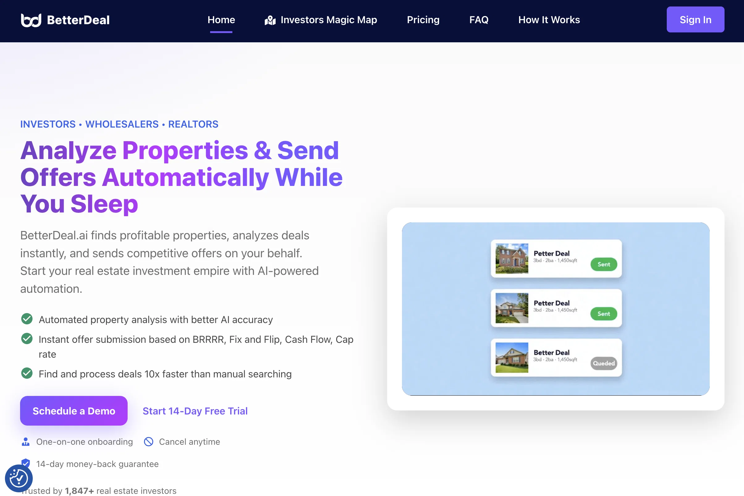 BetterDeal AI website