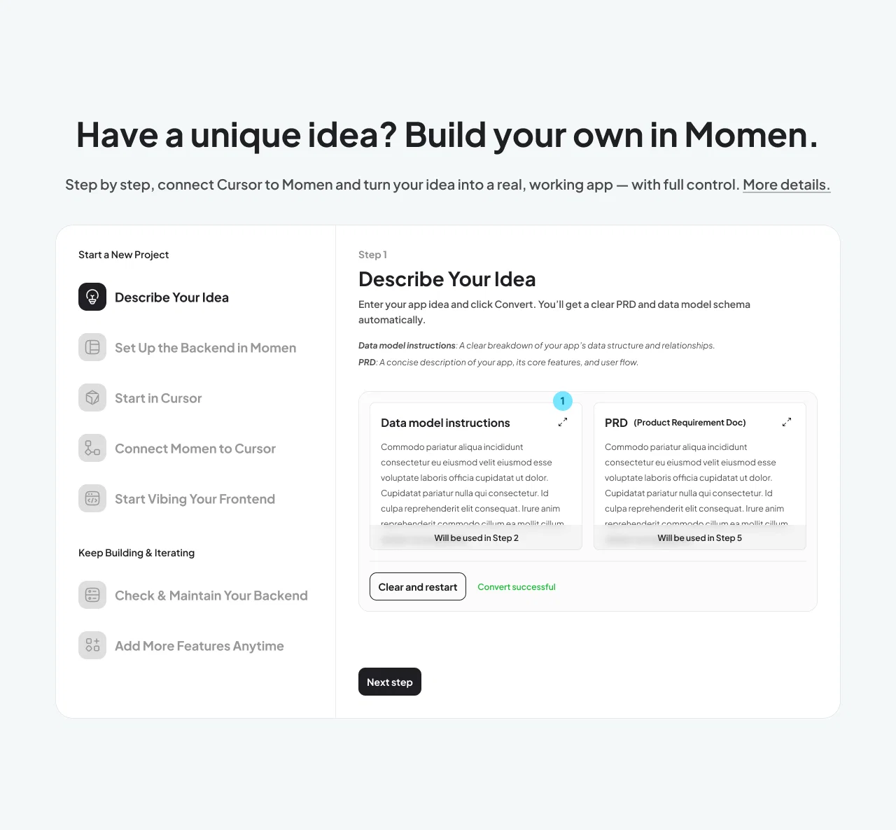 Momen | Vibe Architect website