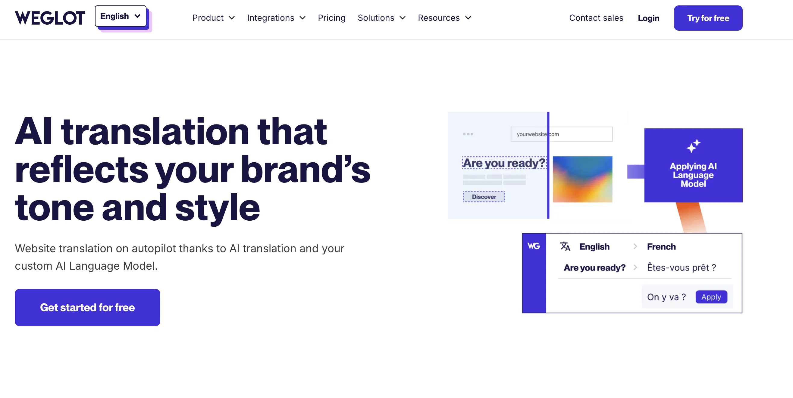 Weglot AI Translation website