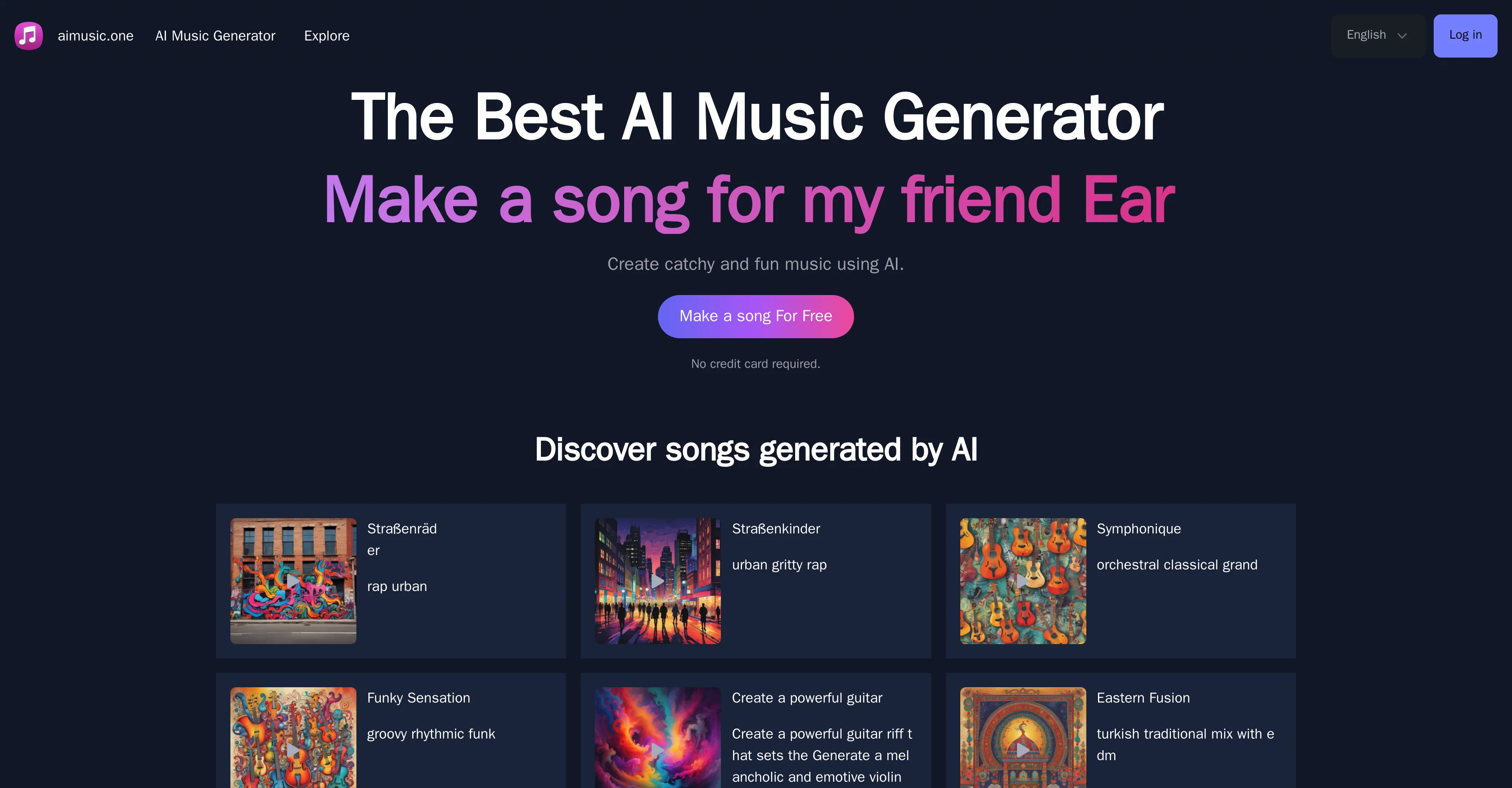 AImusic.one website