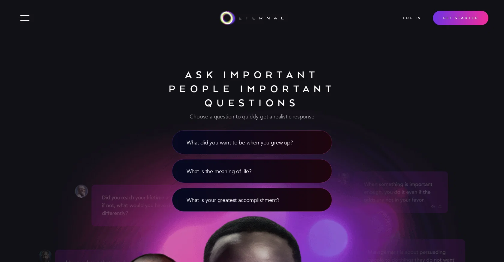Eternal AI website